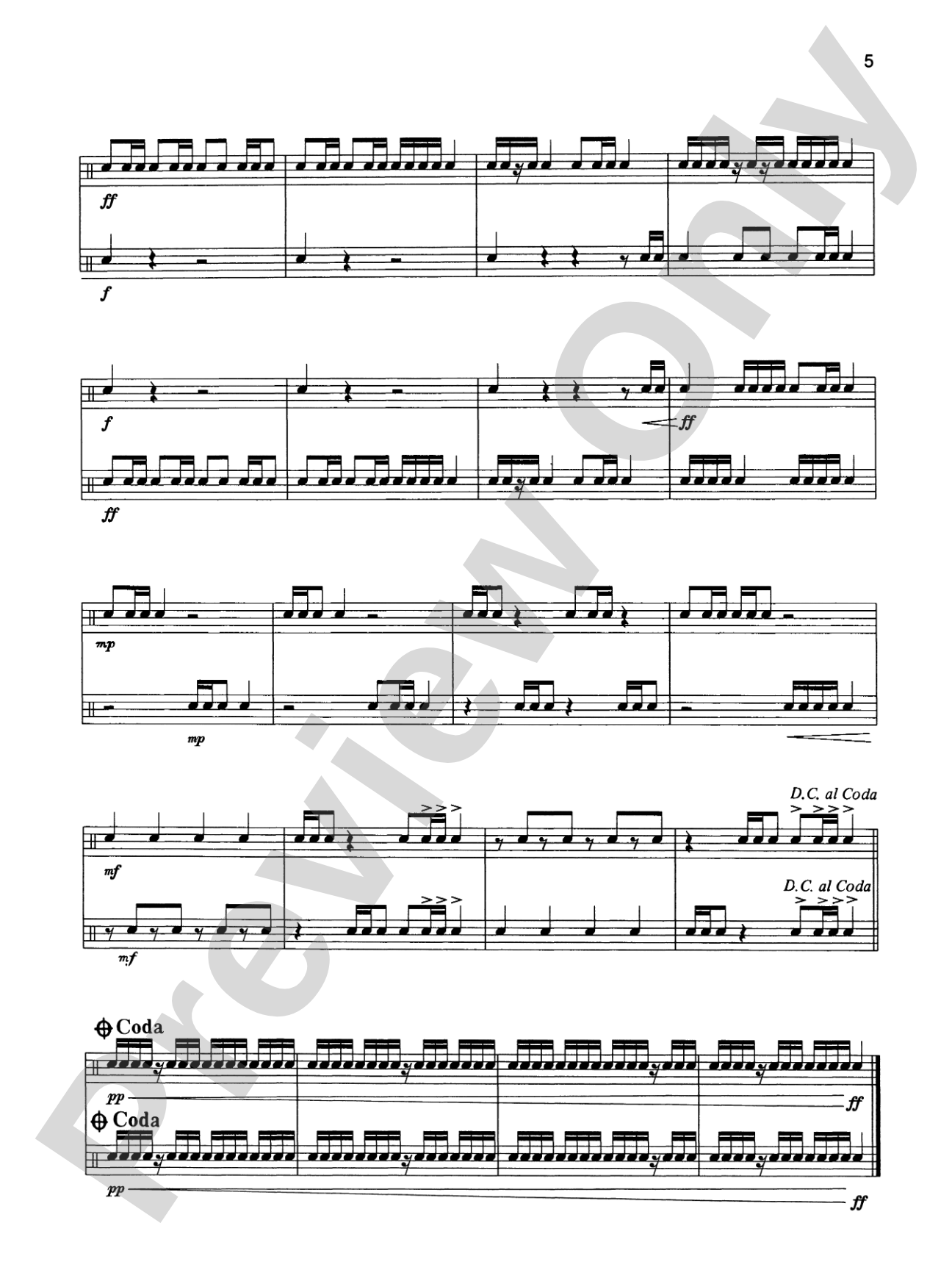 Alfred's Beginning Snare Drum Duets: 15 Duets That Correlate with Alfred's Drum Method, Book 1