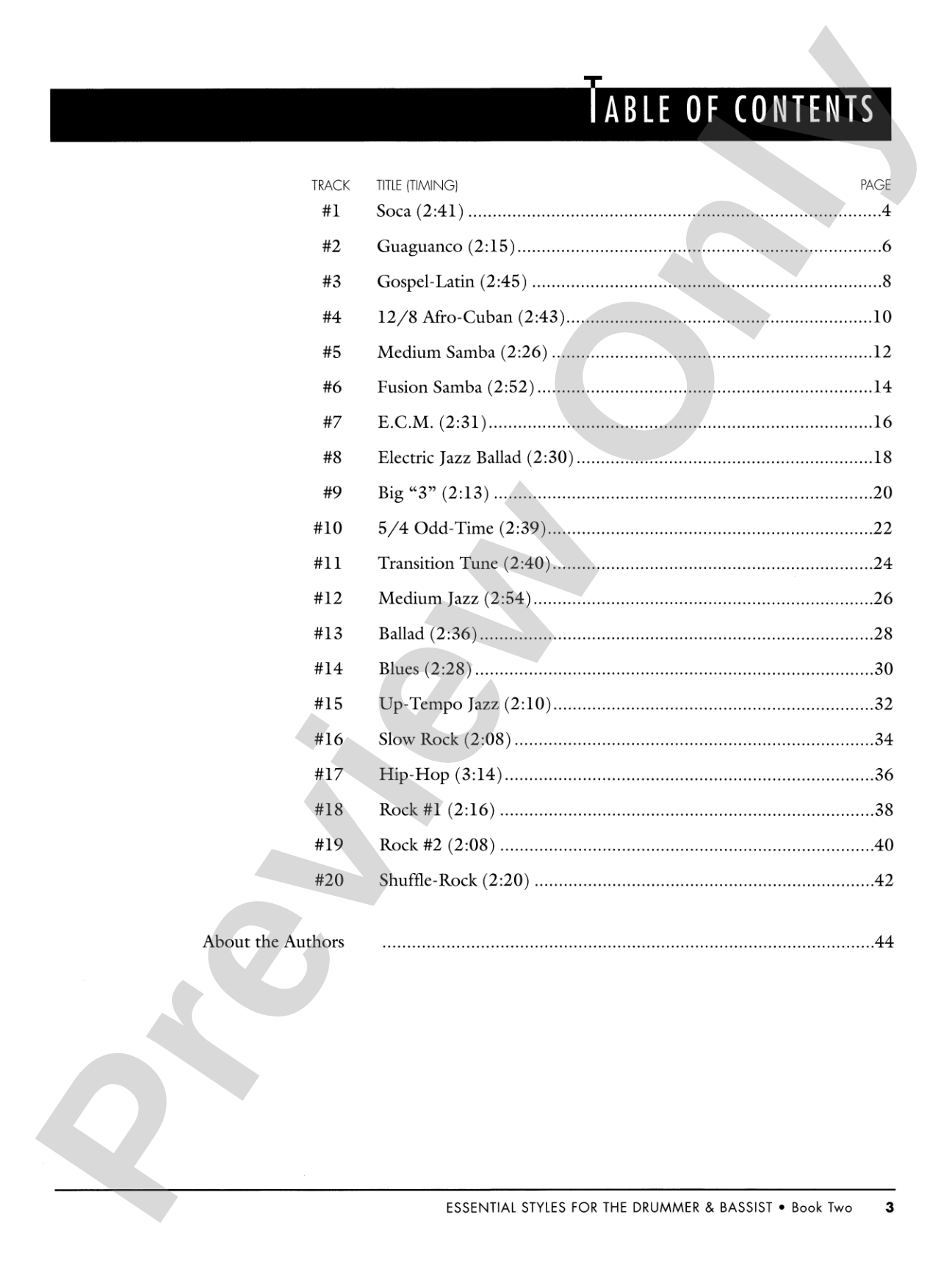 Essential Styles for the Drummer and Bassist, Book 2: A Cross Section of Styles As Played by Today's Top Artists