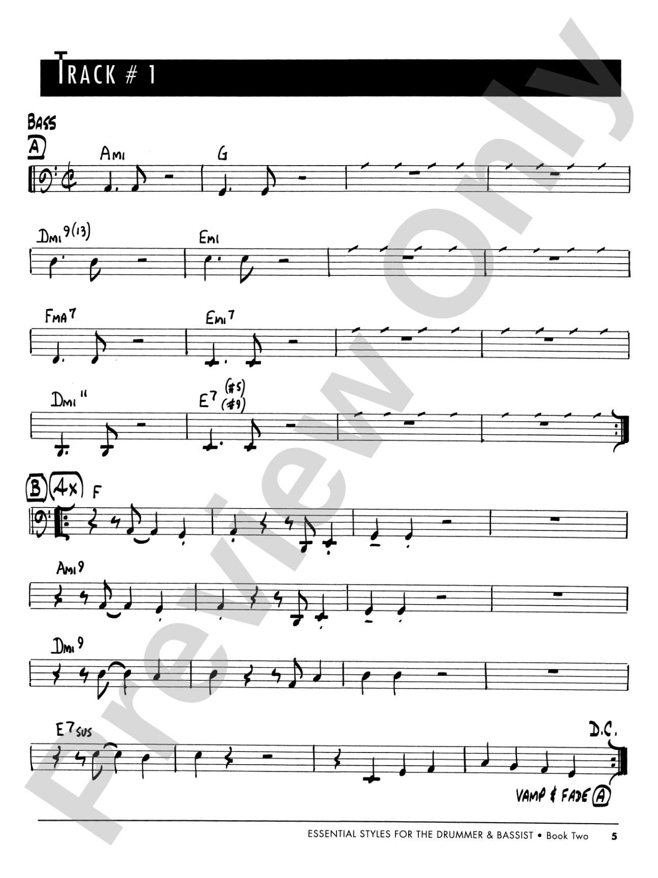 Essential Styles for the Drummer and Bassist, Book 2: A Cross Section of Styles As Played by Today's Top Artists