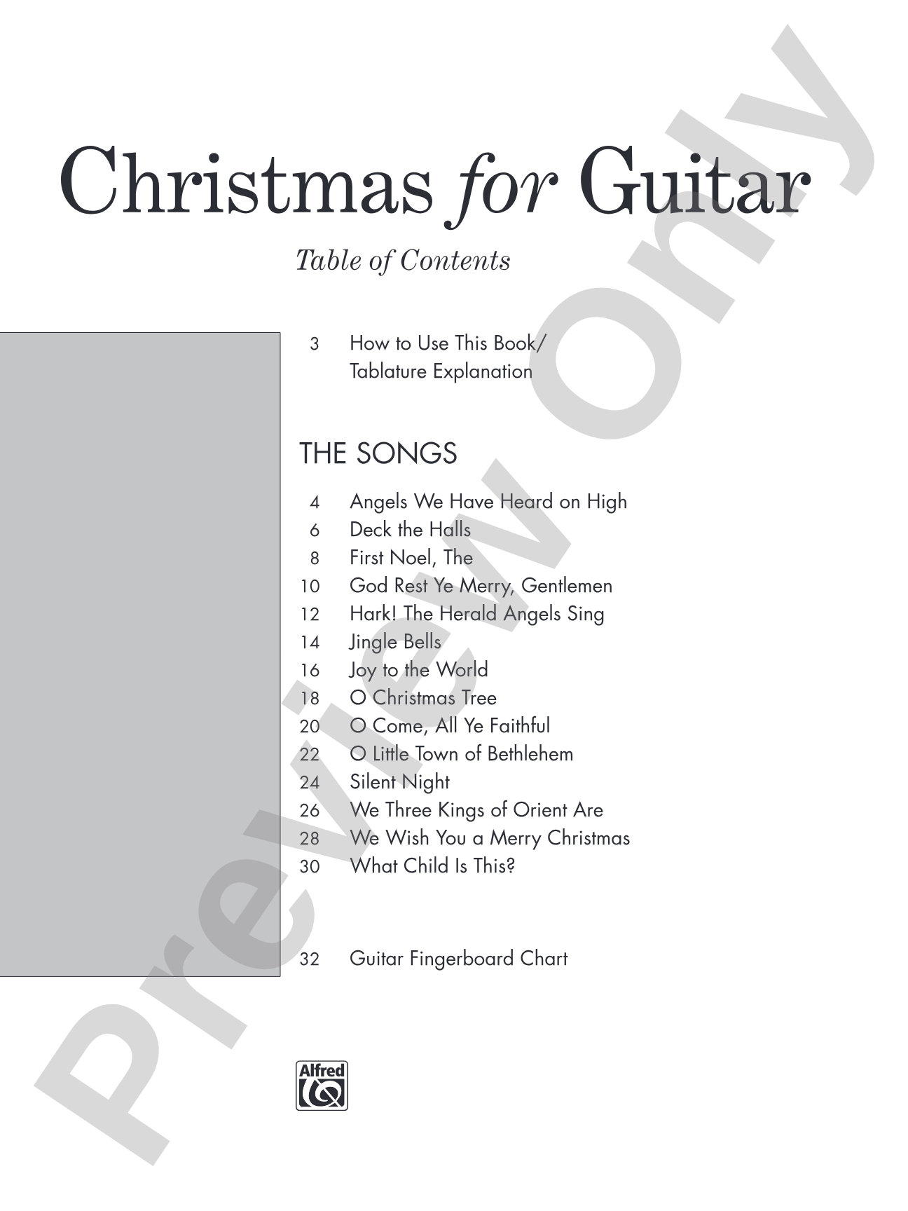 Christmas for Guitar: In TAB: Solos and Duets with Optional Parts for C Instruments: Solo Guitar