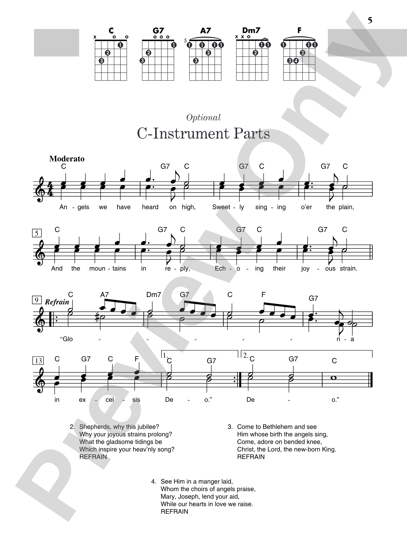 Christmas for Guitar: In TAB: Solos and Duets with Optional Parts for C Instruments: Solo Guitar