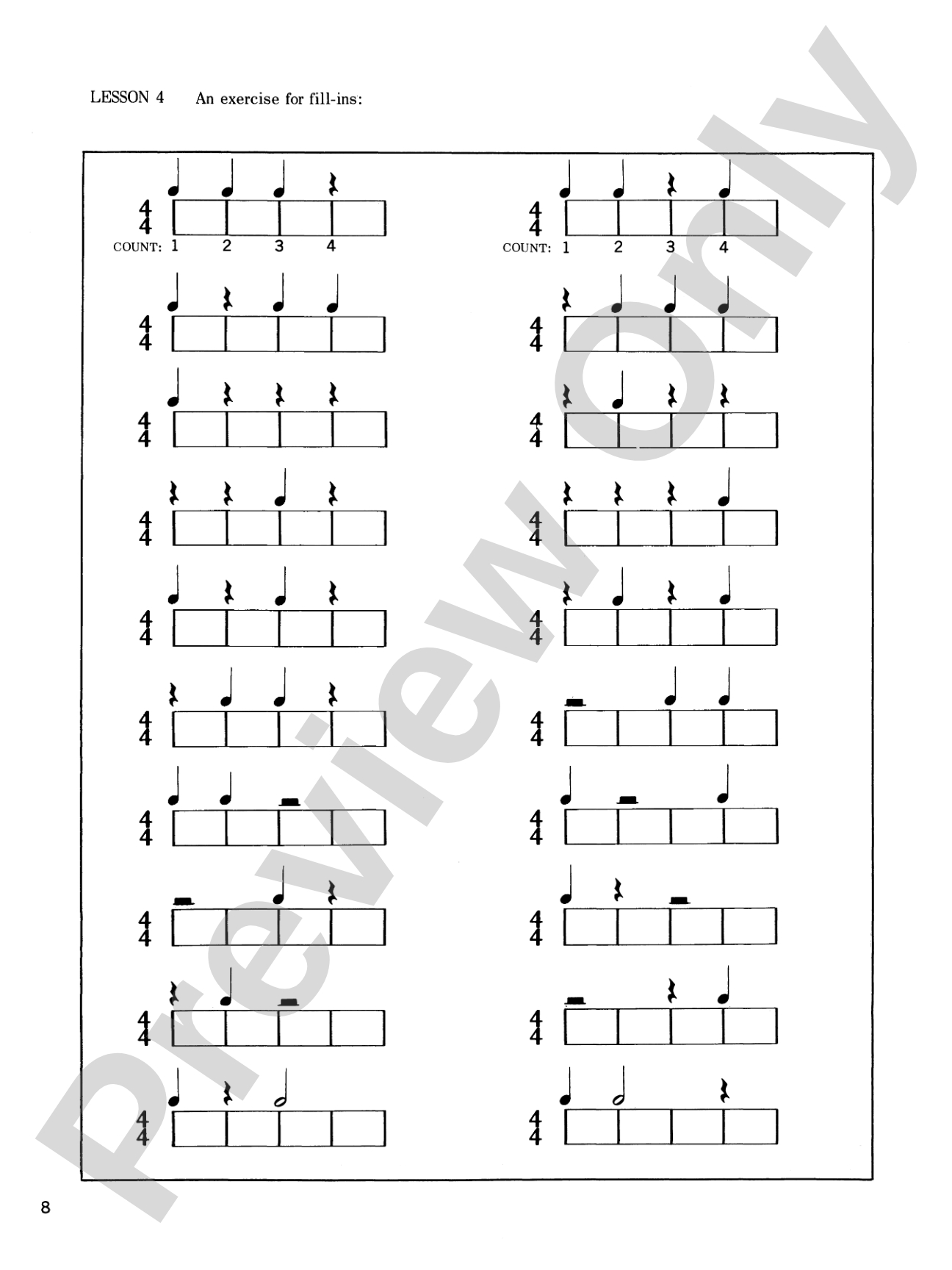 Counting Time: A Notespeller to Provide the Student with Visual and Aural Conceptions of Rhythm -- An Invaluable Aid for All Music Students: Piano