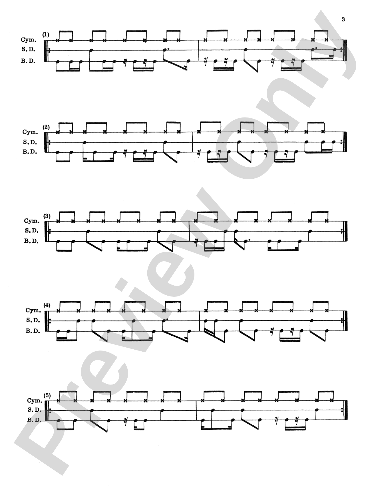 Rockin' Bass Drum, Book 2: A Repertoire of Exciting Rhythmic Patterns to Develop Coordination for Today's Rock Styles