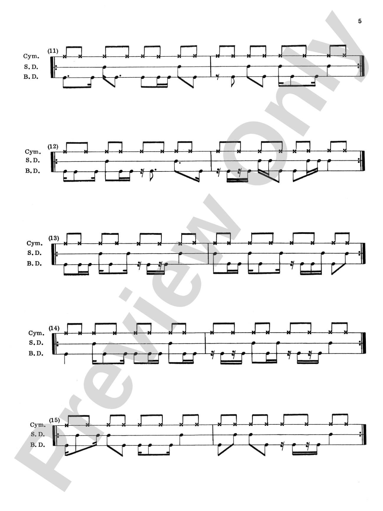 Rockin' Bass Drum, Book 2: A Repertoire of Exciting Rhythmic Patterns to Develop Coordination for Today's Rock Styles