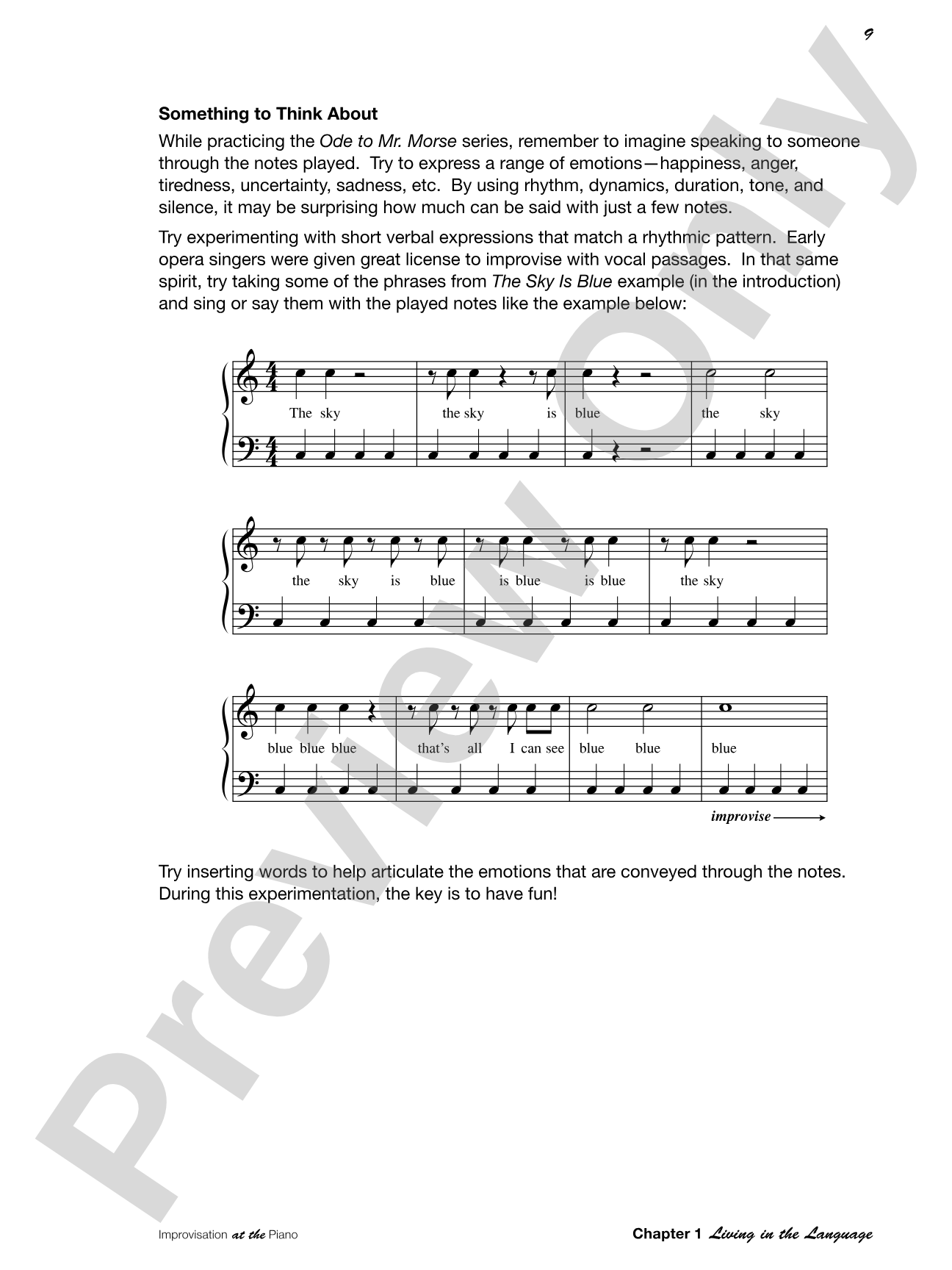 Improvisation at the Piano: A Systematic Approach for the Classically Trained Pianist: Piano