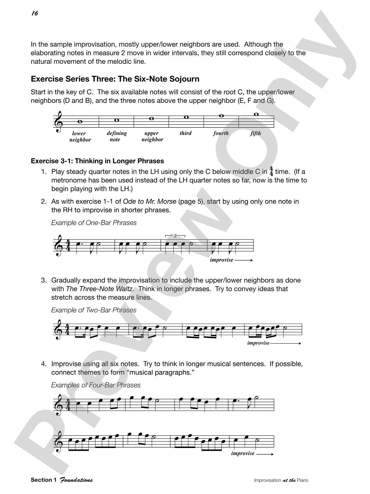 Improvisation at the Piano: A Systematic Approach for the Classically Trained Pianist: Piano
