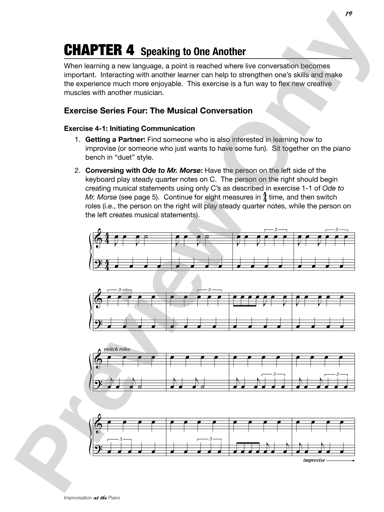 Improvisation at the Piano: A Systematic Approach for the Classically Trained Pianist: Piano