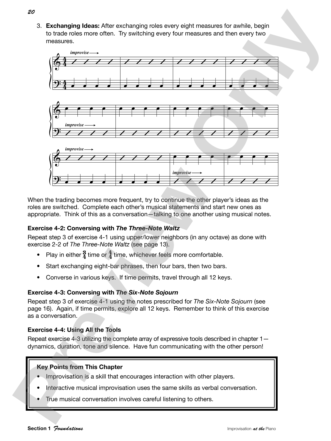 Improvisation at the Piano: A Systematic Approach for the Classically Trained Pianist: Piano