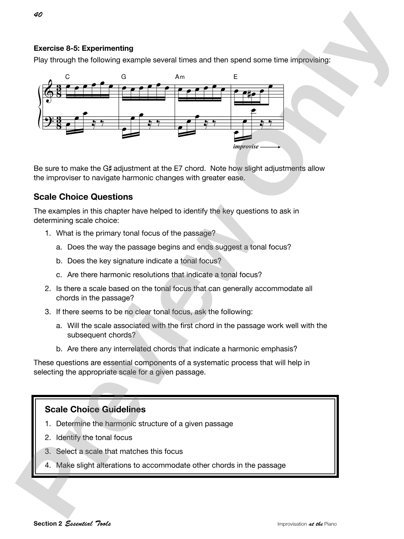 Improvisation at the Piano: A Systematic Approach for the Classically Trained Pianist: Piano