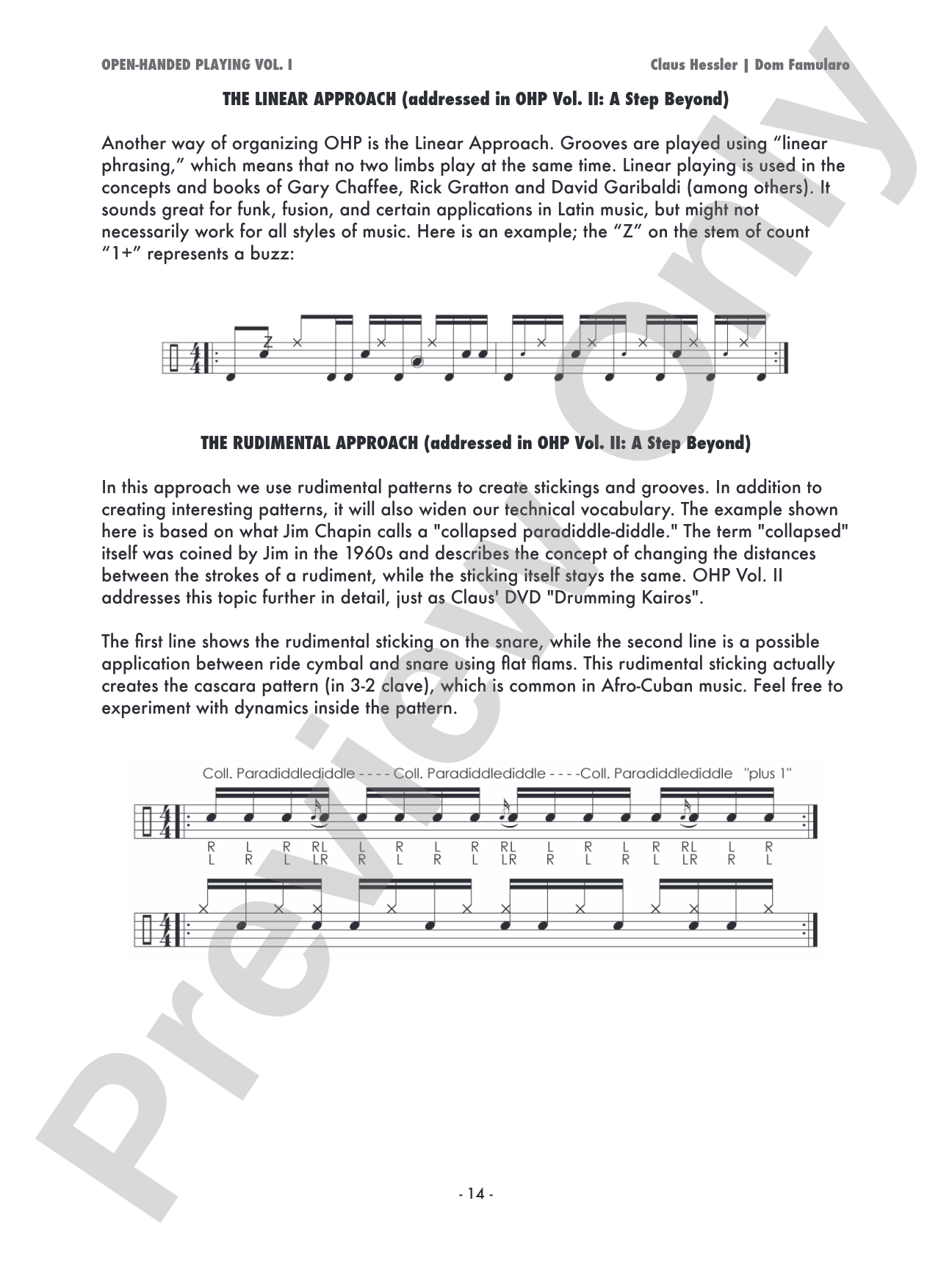 Open-Handed Playing, Volume 1
