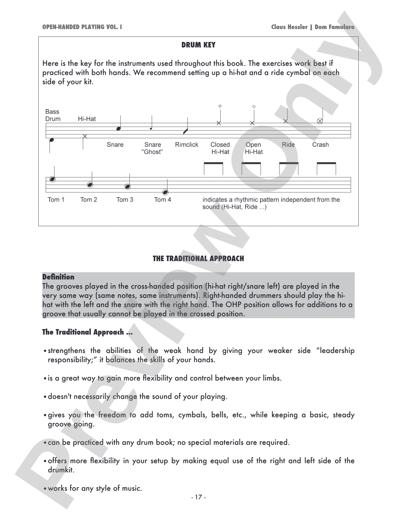 Open-Handed Playing, Volume 1