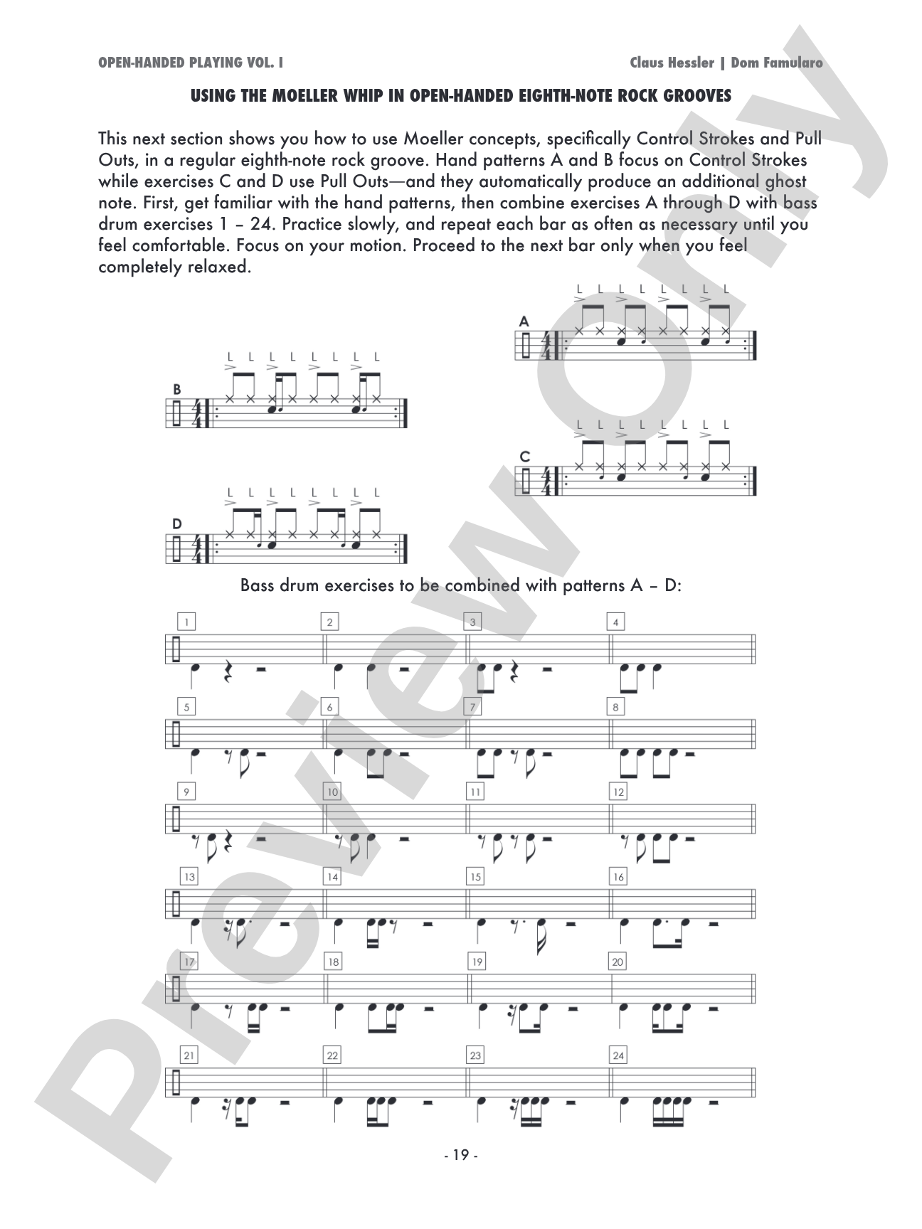 Open-Handed Playing, Volume 1