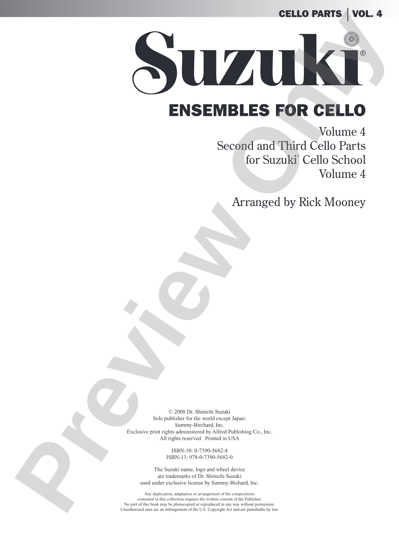 Ensembles for Cello, Volume 4: String Orchestra