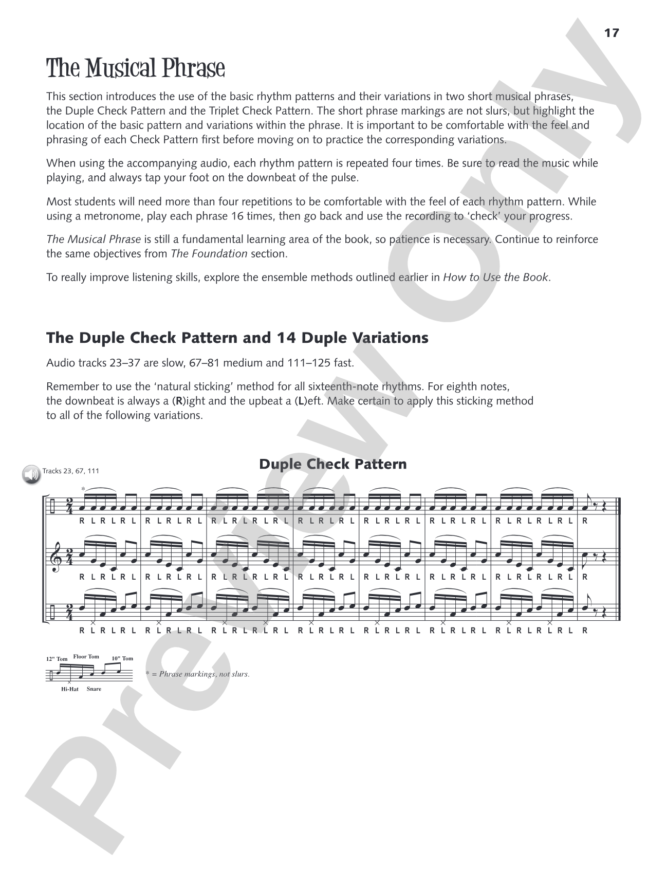 A Percussionist's Guide to Check Patterns: Building a Fundamental Rhythmic Vocabulary