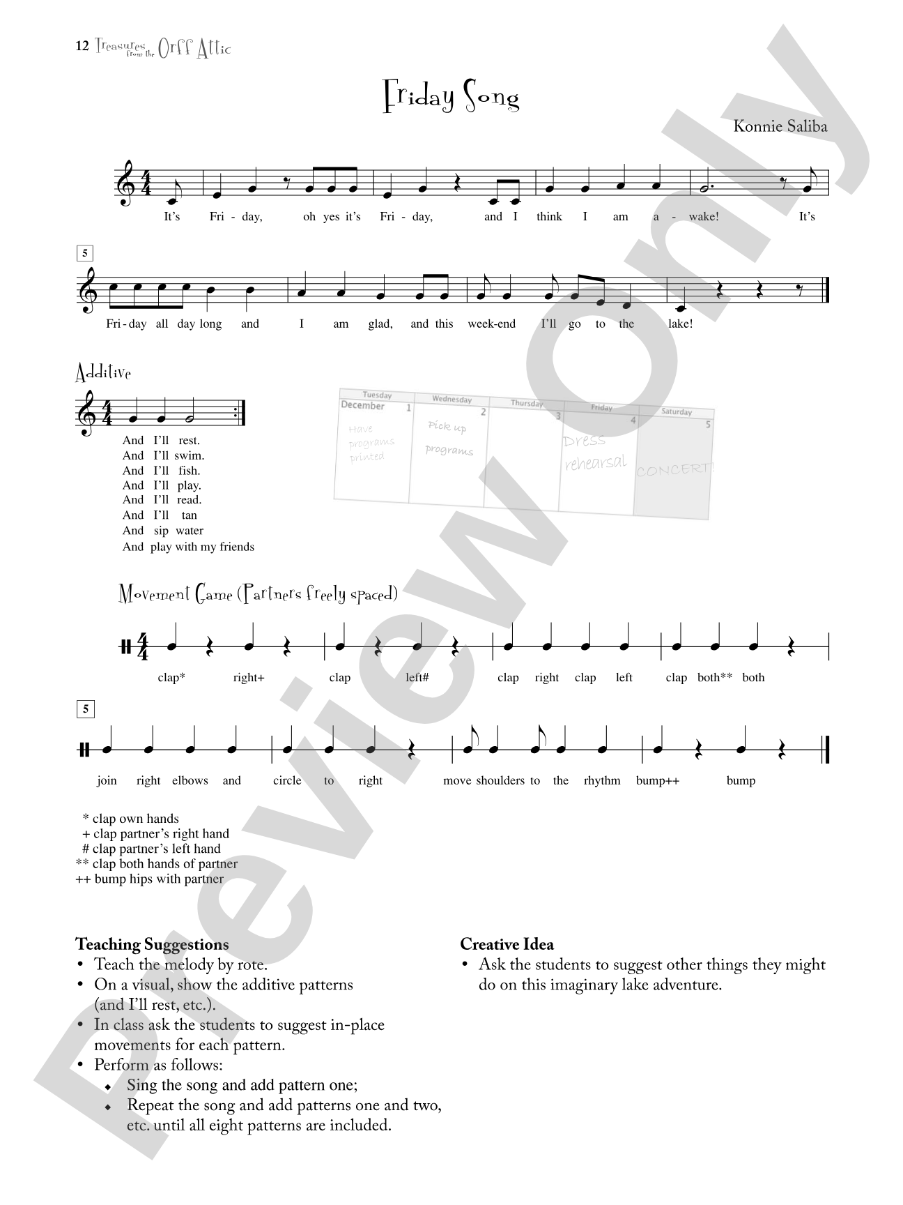 Treasures from the Orff Attic: Songs, Dances, Chants, and Orff Instrumental Accompaniments for Elementary and Middle School Students