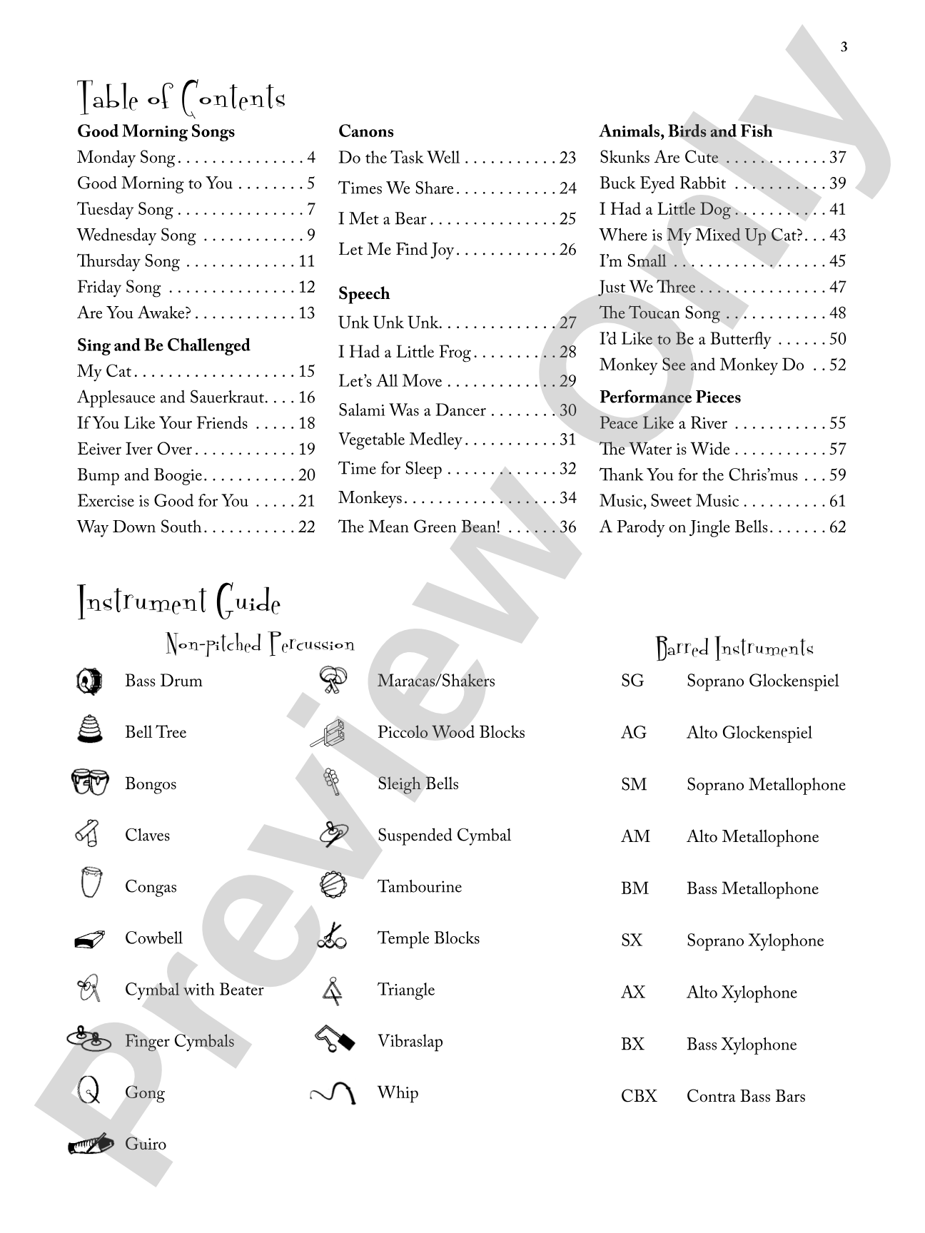Treasures from the Orff Attic: Songs, Dances, Chants, and Orff Instrumental Accompaniments for Elementary and Middle School Students
