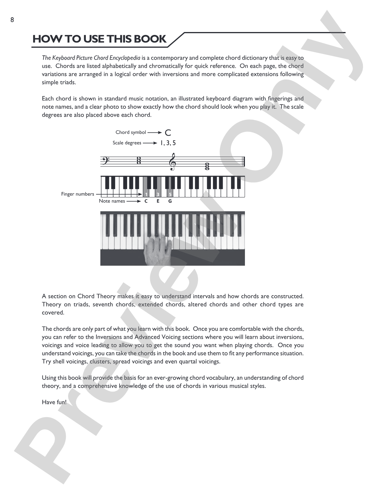 Keyboard Picture Chord Encyclopedia: Includes over 1,700 Chords: Piano