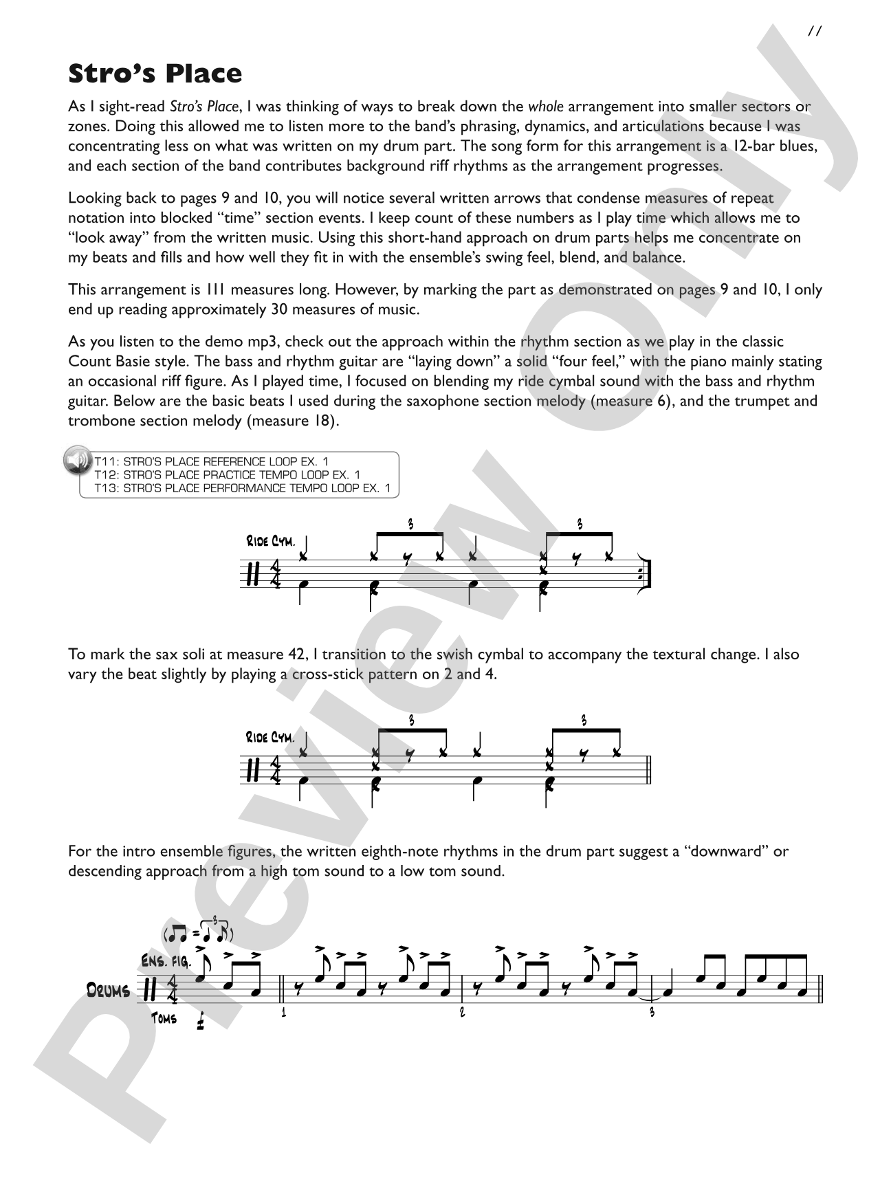 Big Band Drumming at First Sight