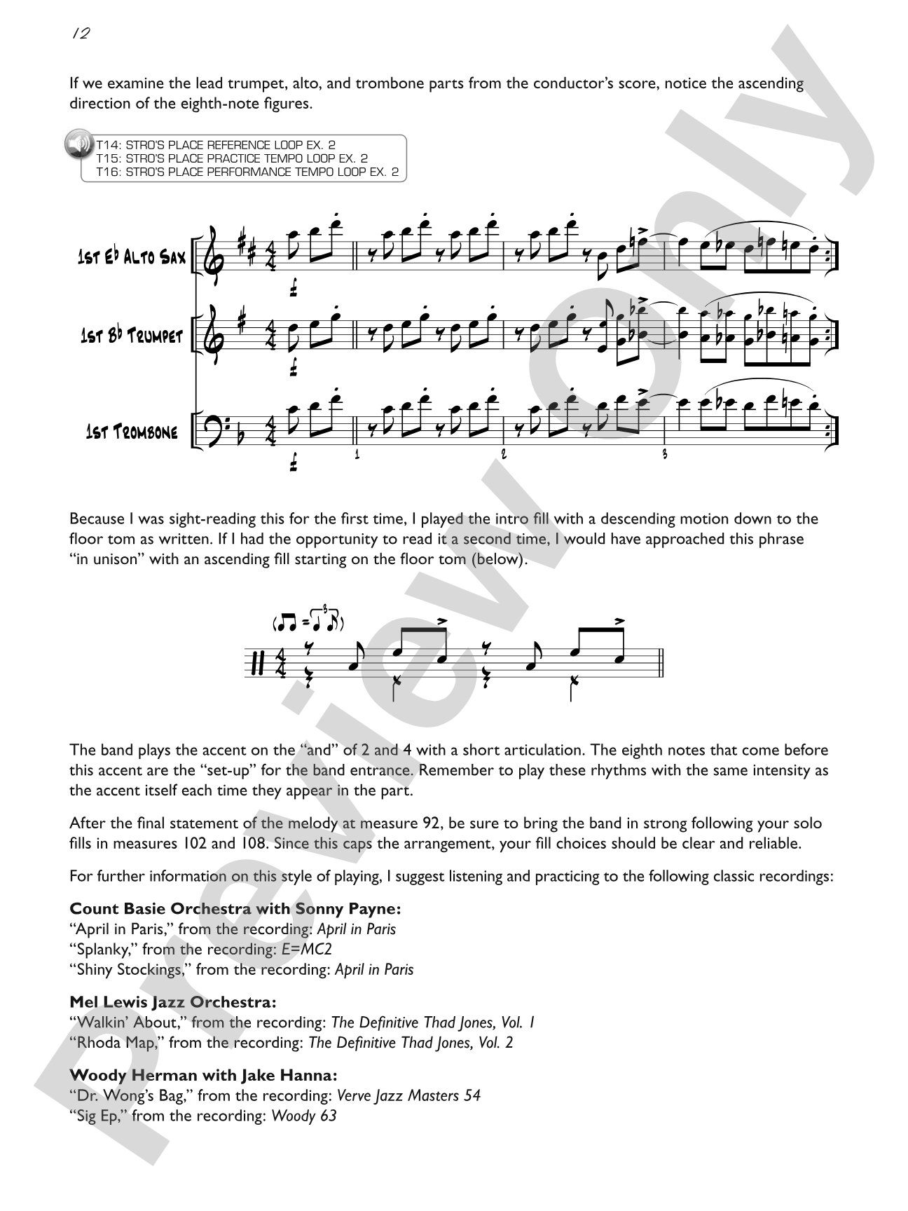 Big Band Drumming at First Sight