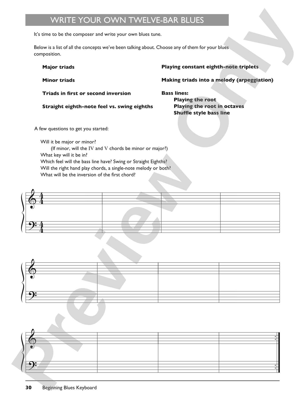 Complete Blues Keyboard Method Complete Edition: Piano