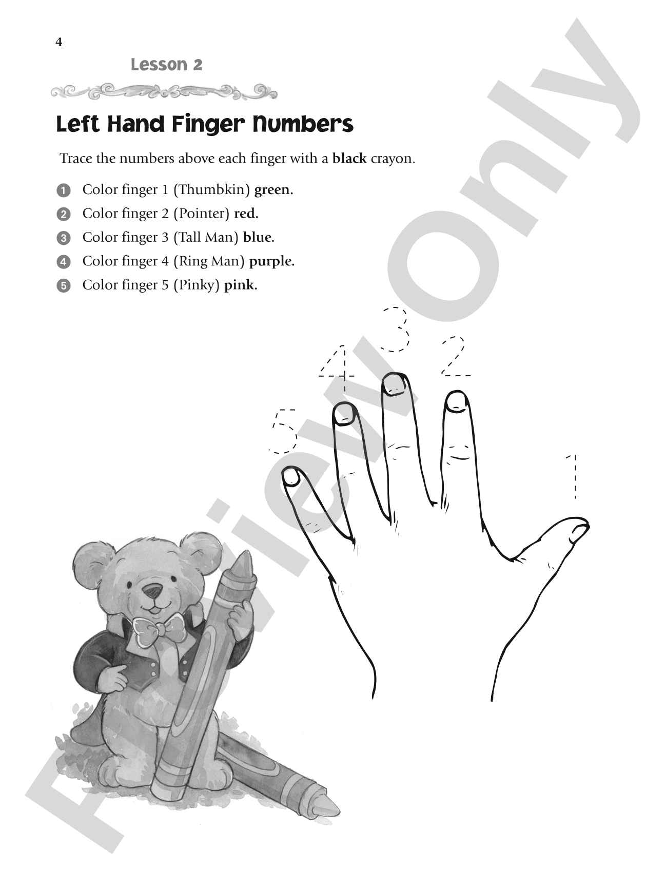 Music for Little Mozarts: Meet the Music Friends Music Workbook: 5 Introductory Music Lessons for Ages 4--6: Piano