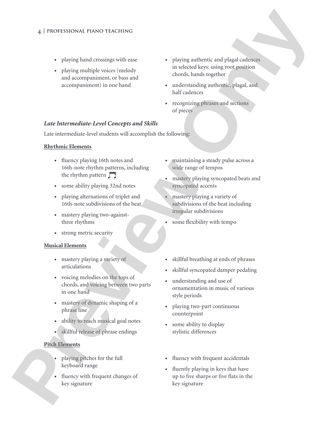 Professional Piano Teaching, Volume 2: A Comprehensive Piano Pedagogy Textbook: Piano