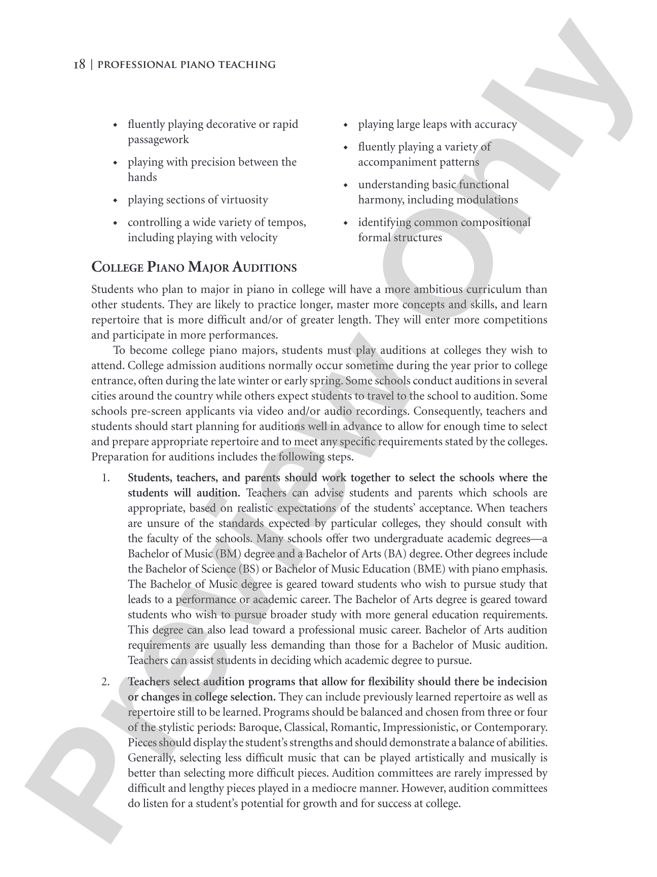 Professional Piano Teaching, Volume 2: A Comprehensive Piano Pedagogy Textbook: Piano