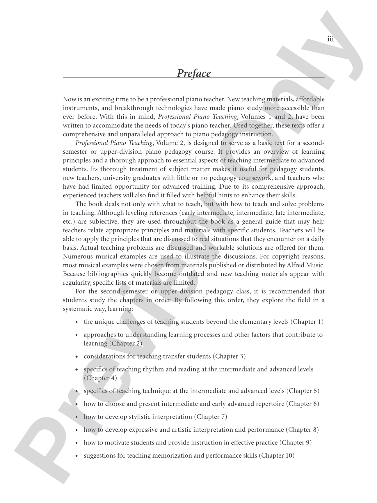 Professional Piano Teaching, Volume 2: A Comprehensive Piano Pedagogy Textbook: Piano