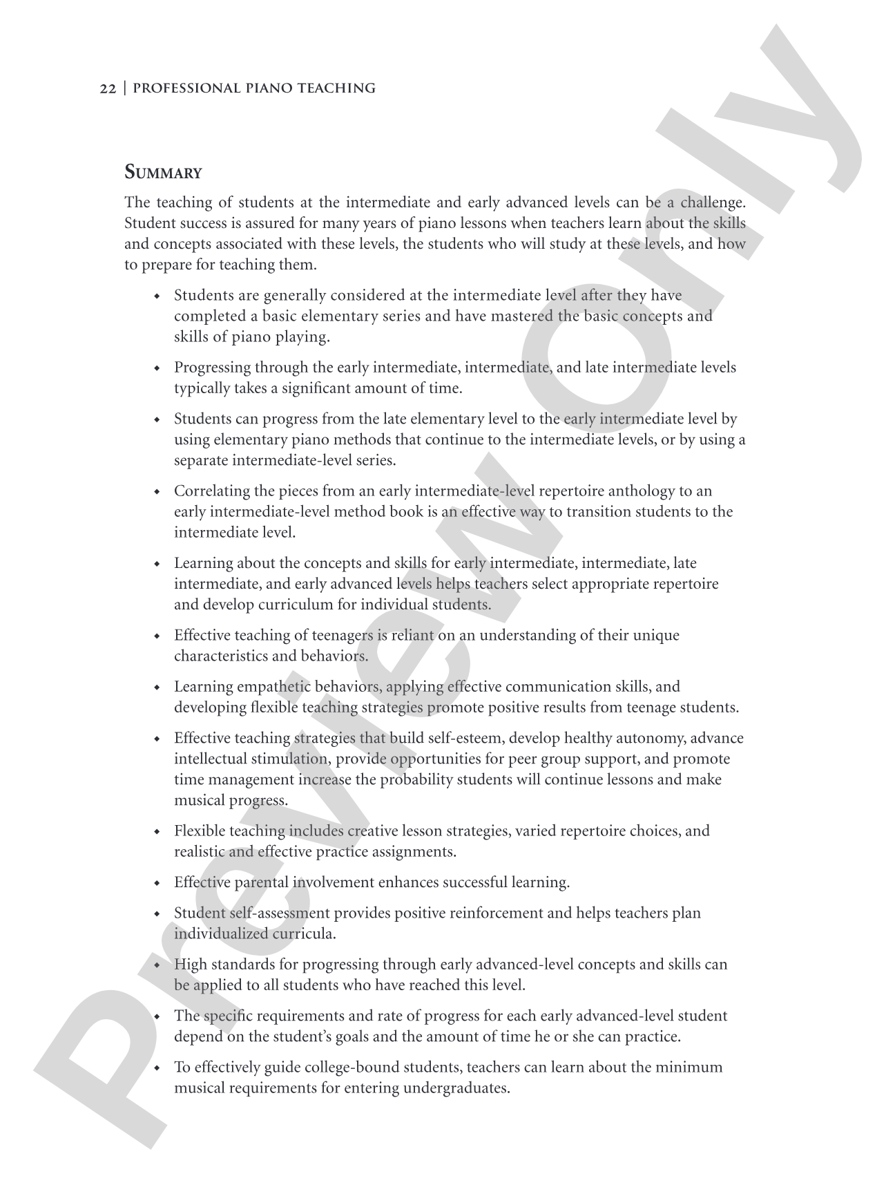 Professional Piano Teaching, Volume 2: A Comprehensive Piano Pedagogy Textbook: Piano