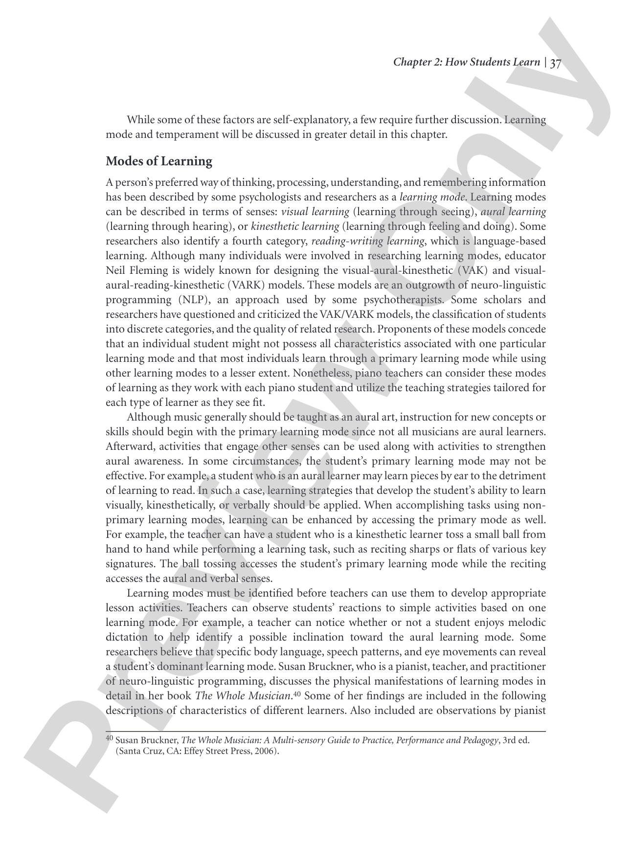Professional Piano Teaching, Volume 2: A Comprehensive Piano Pedagogy Textbook: Piano