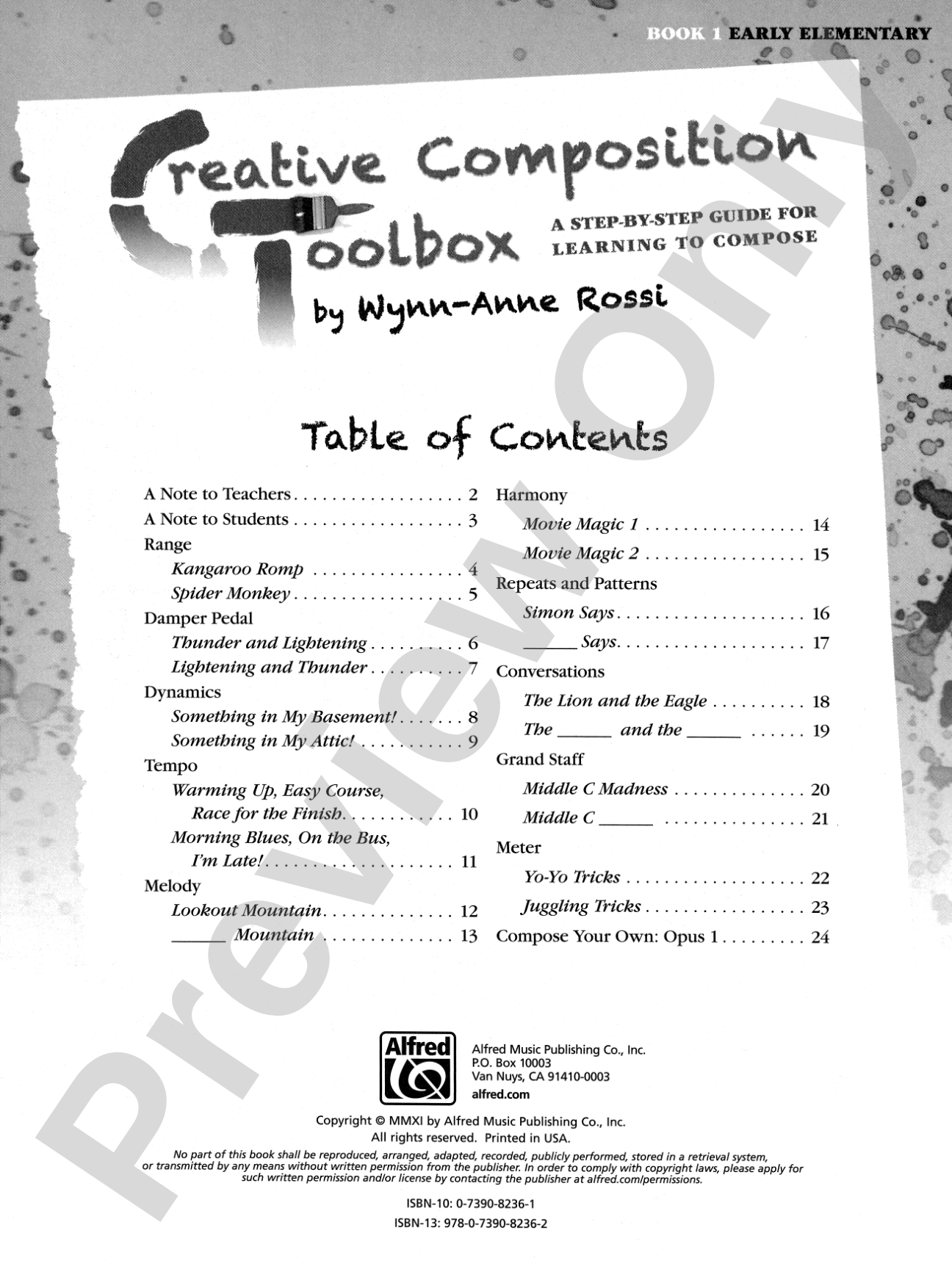 Creative Composition Toolbox, Book 1: A Step-by-Step Guide for Learning to Compose: Piano