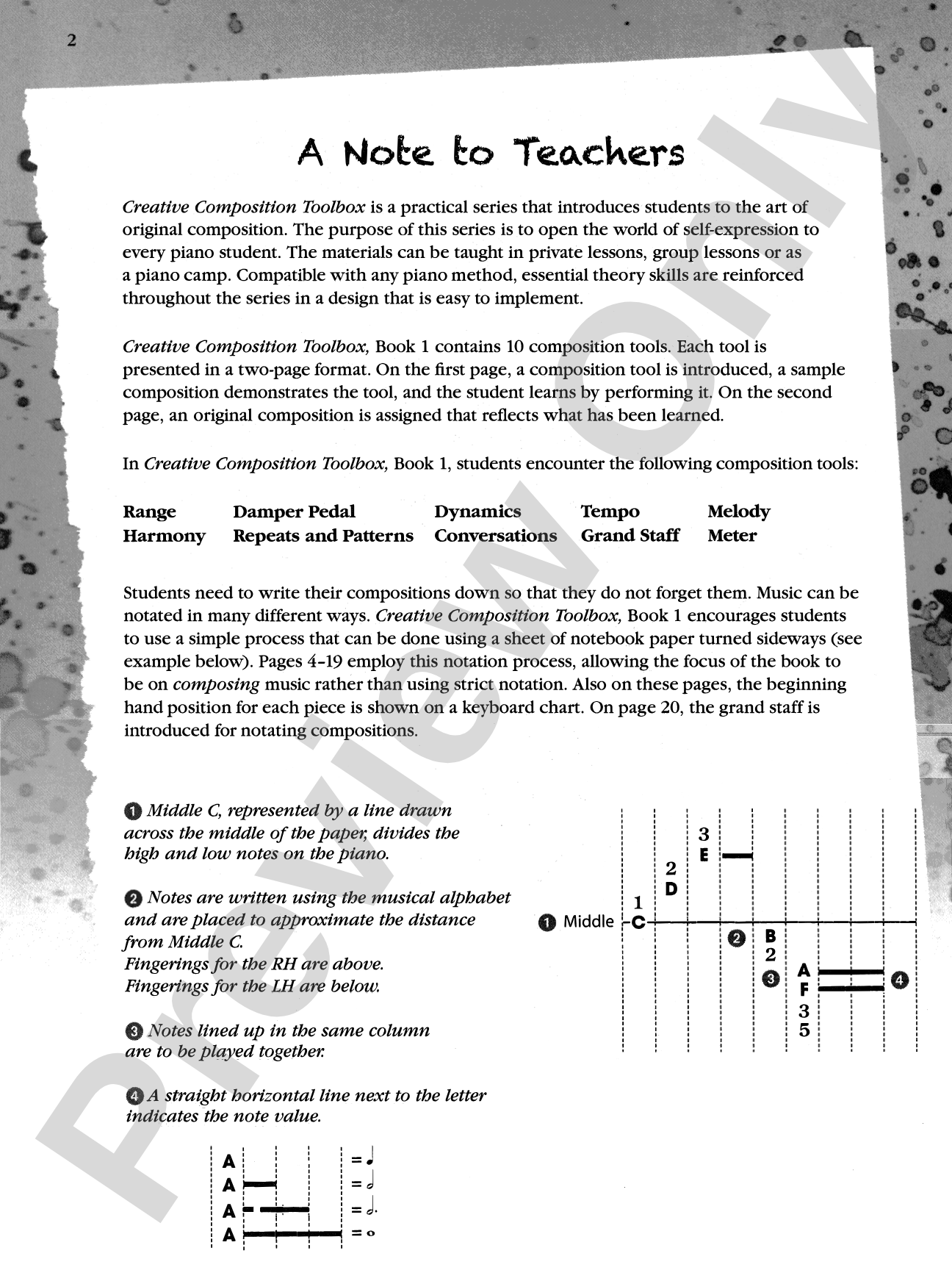 Creative Composition Toolbox, Book 1: A Step-by-Step Guide for Learning to Compose: Piano