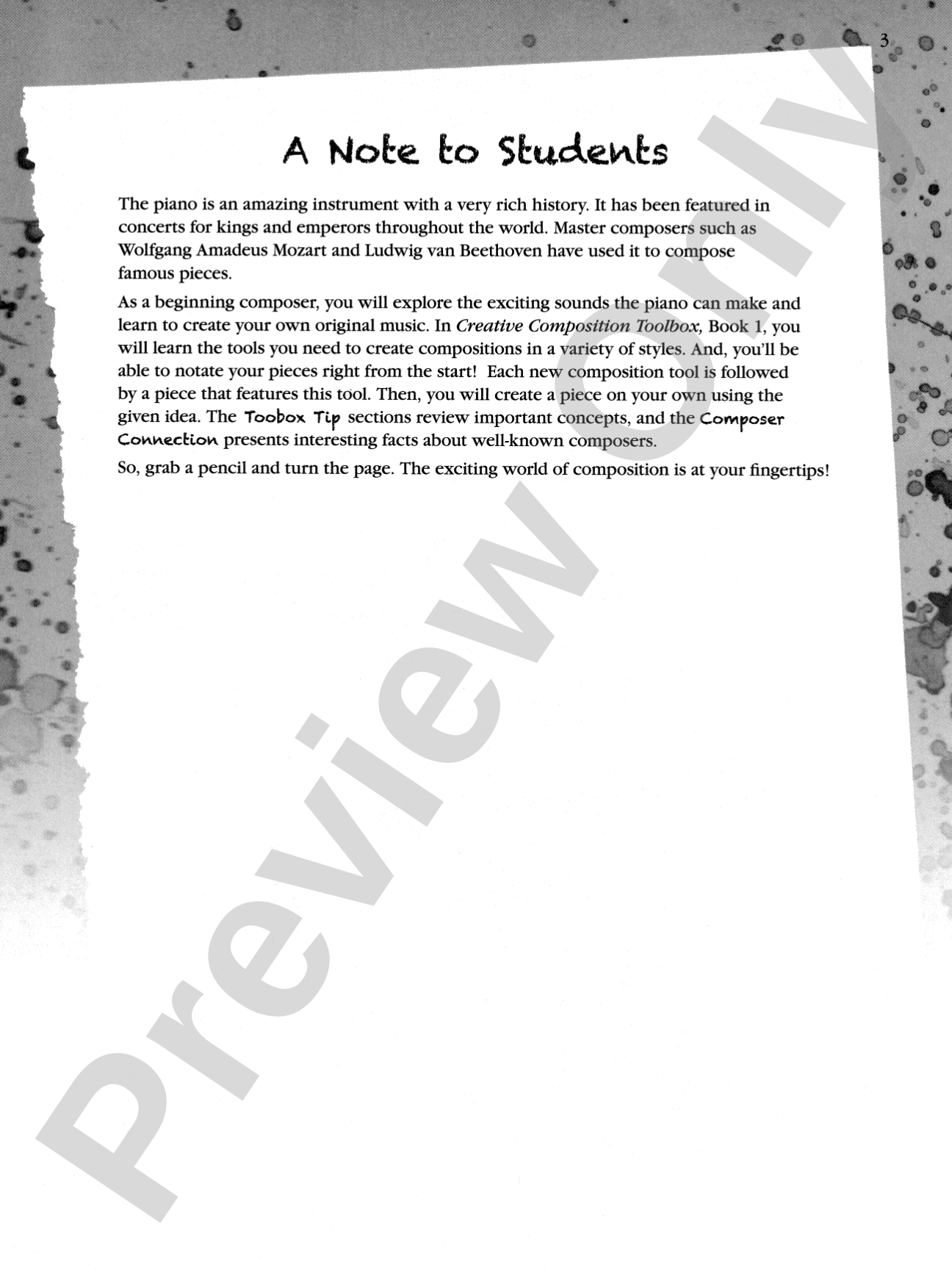Creative Composition Toolbox, Book 1: A Step-by-Step Guide for Learning to Compose: Piano