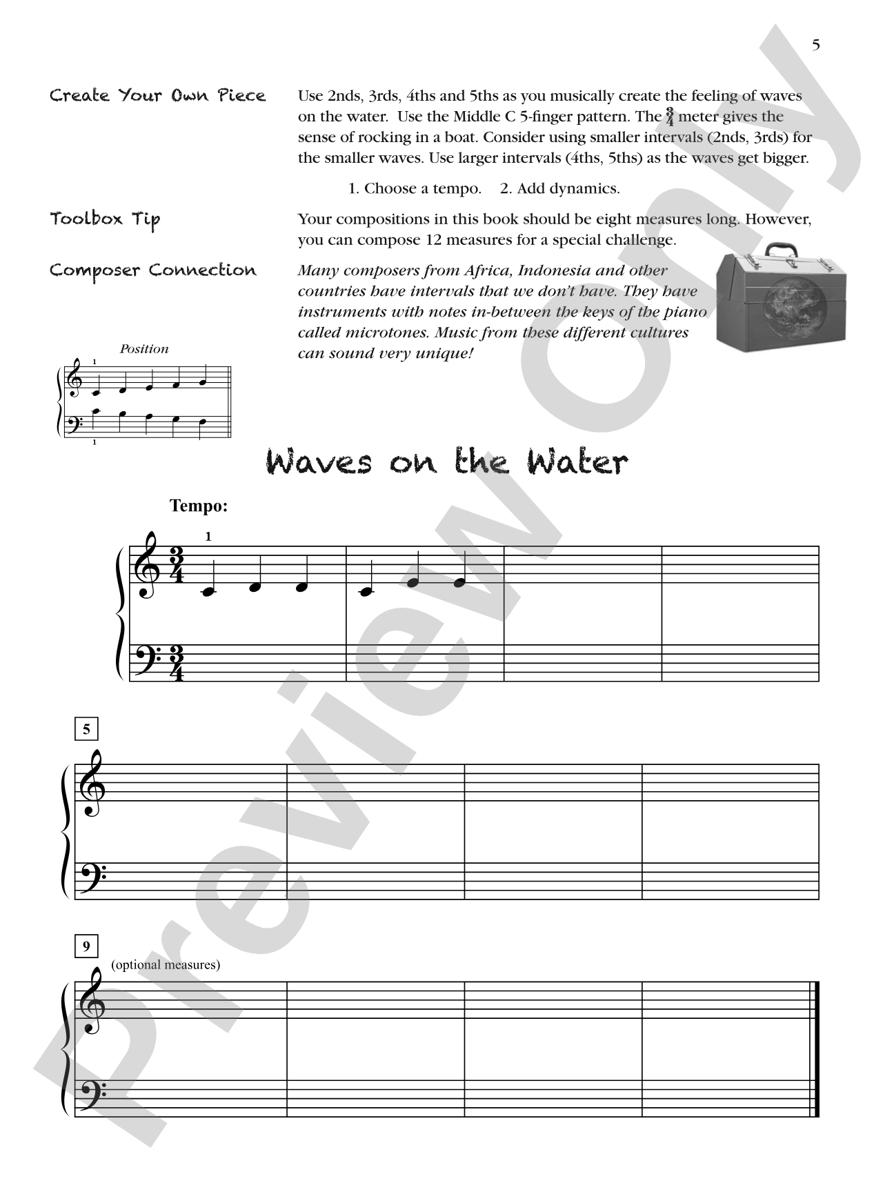 Creative Composition Toolbox, Book 2: A Step-by-Step Guide for Learning to Compose: Piano