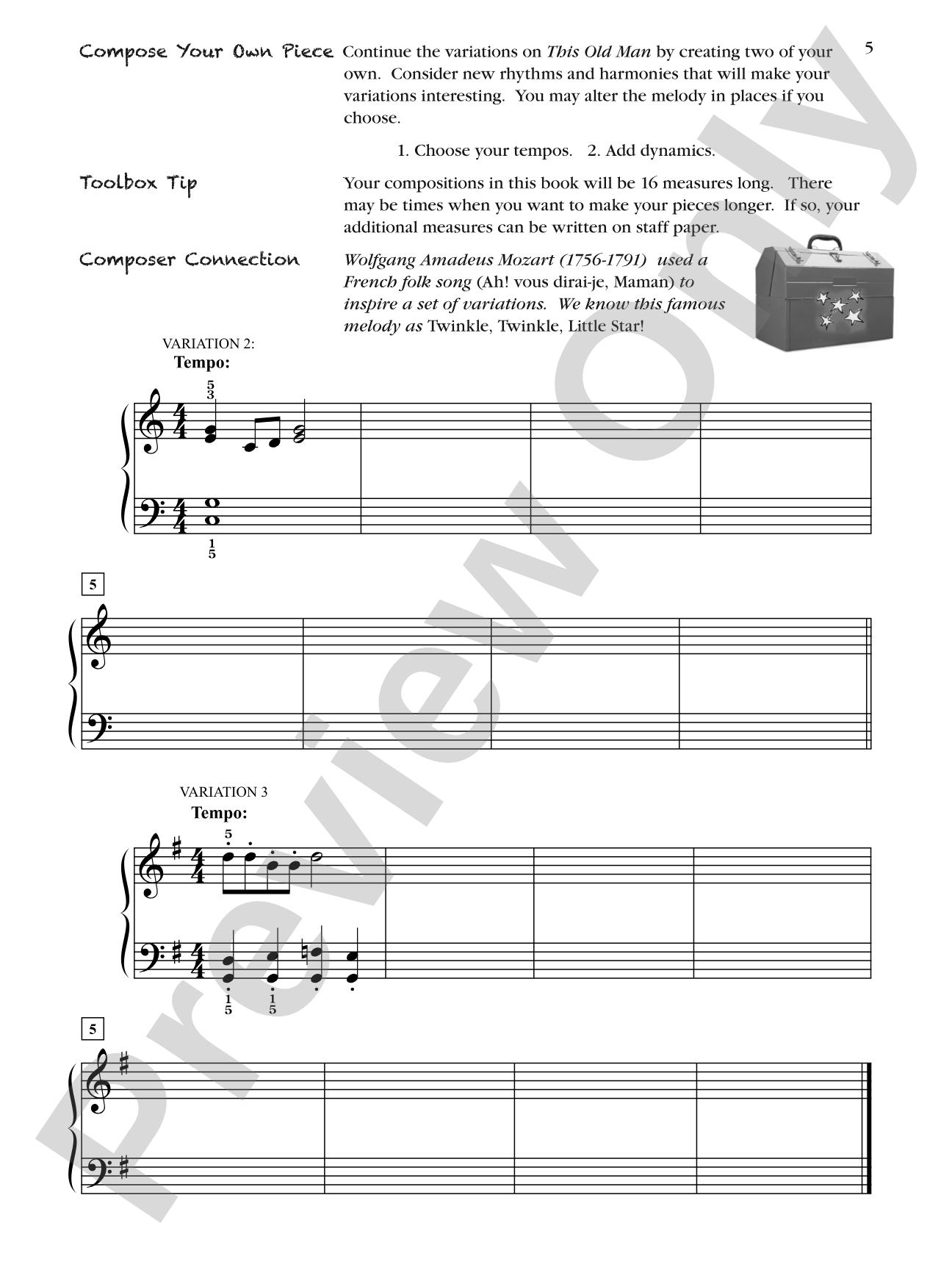 Creative Composition Toolbox, Book 4: A Step-by-Step Guide for Learning to Compose: Piano