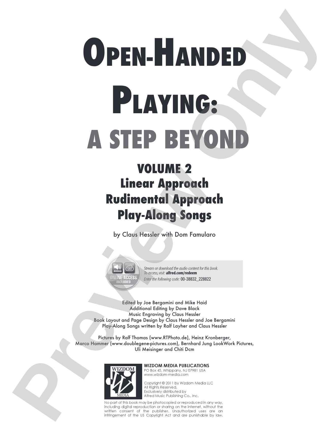 Open-Handed Playing, Volume 2: A Step Beyond