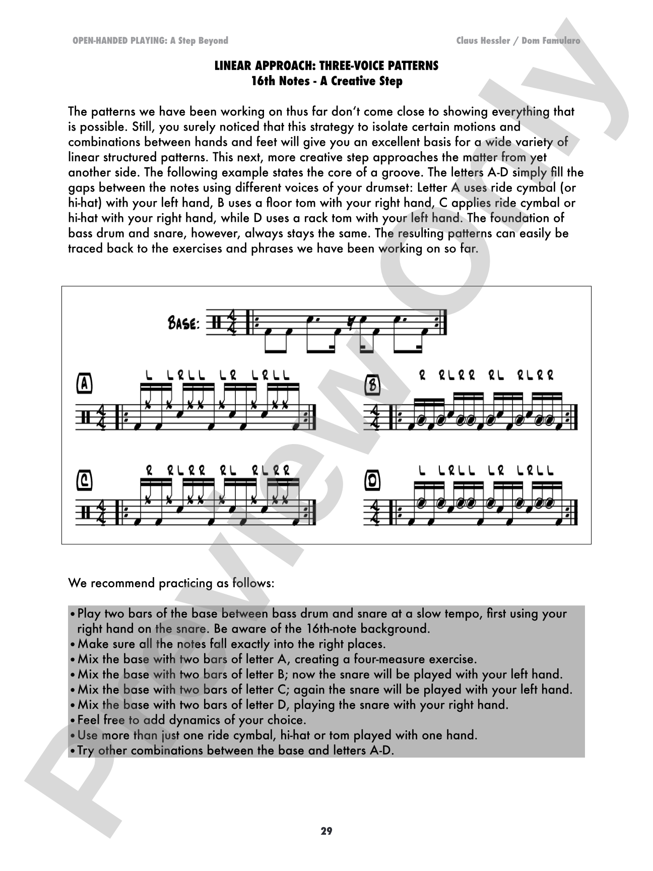 Open-Handed Playing, Volume 2: A Step Beyond