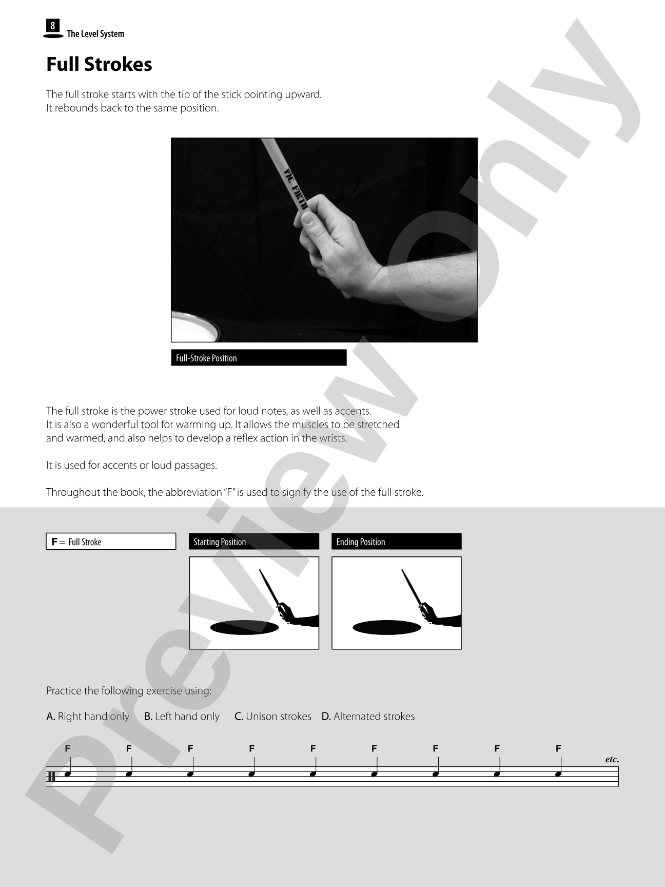 The Level System: A Natural Drum Technique Method for Developing Control of Accents and Dynamics