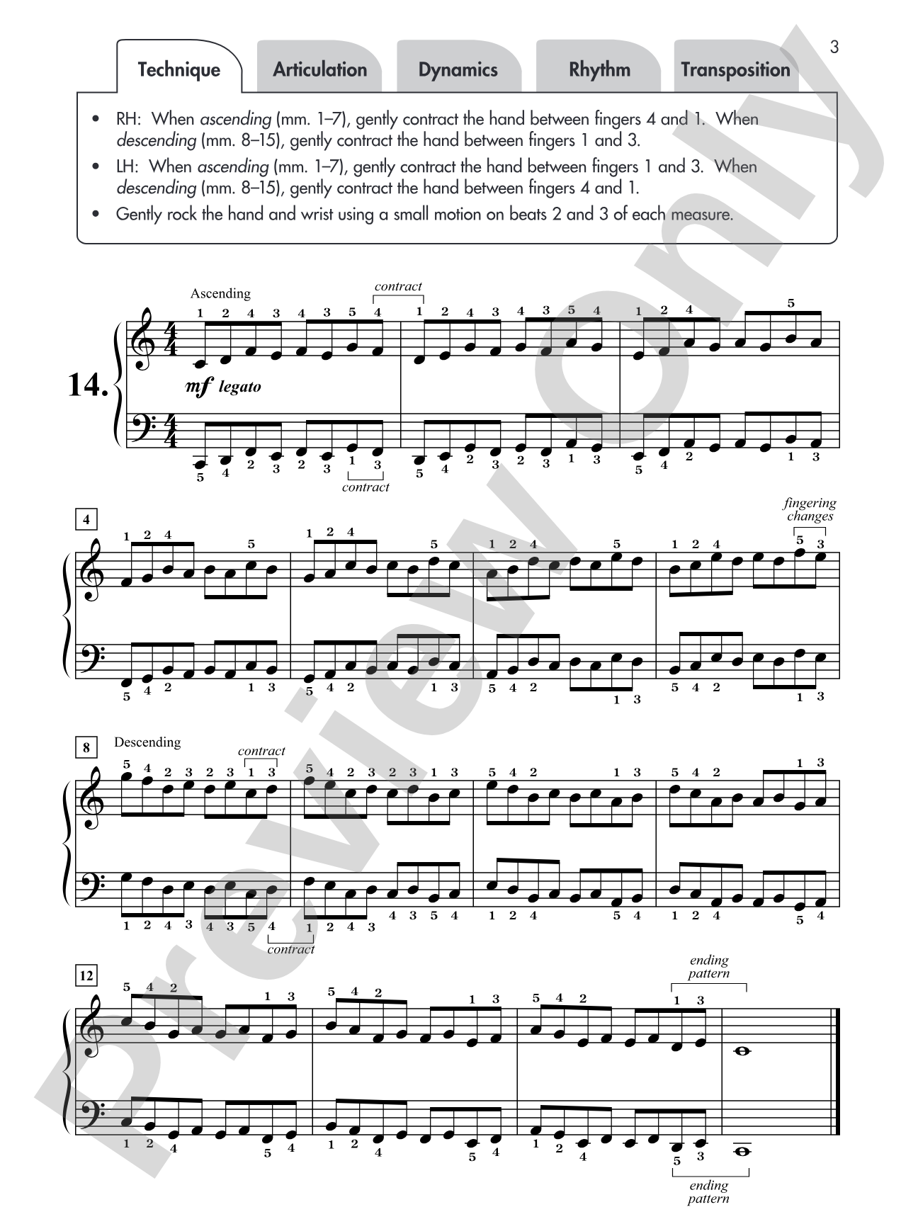 Hanon for Students, Book 3: 7 Varied Exercises from <i>The Virtuoso Pianist</i> for Intermediate Pianists: Piano