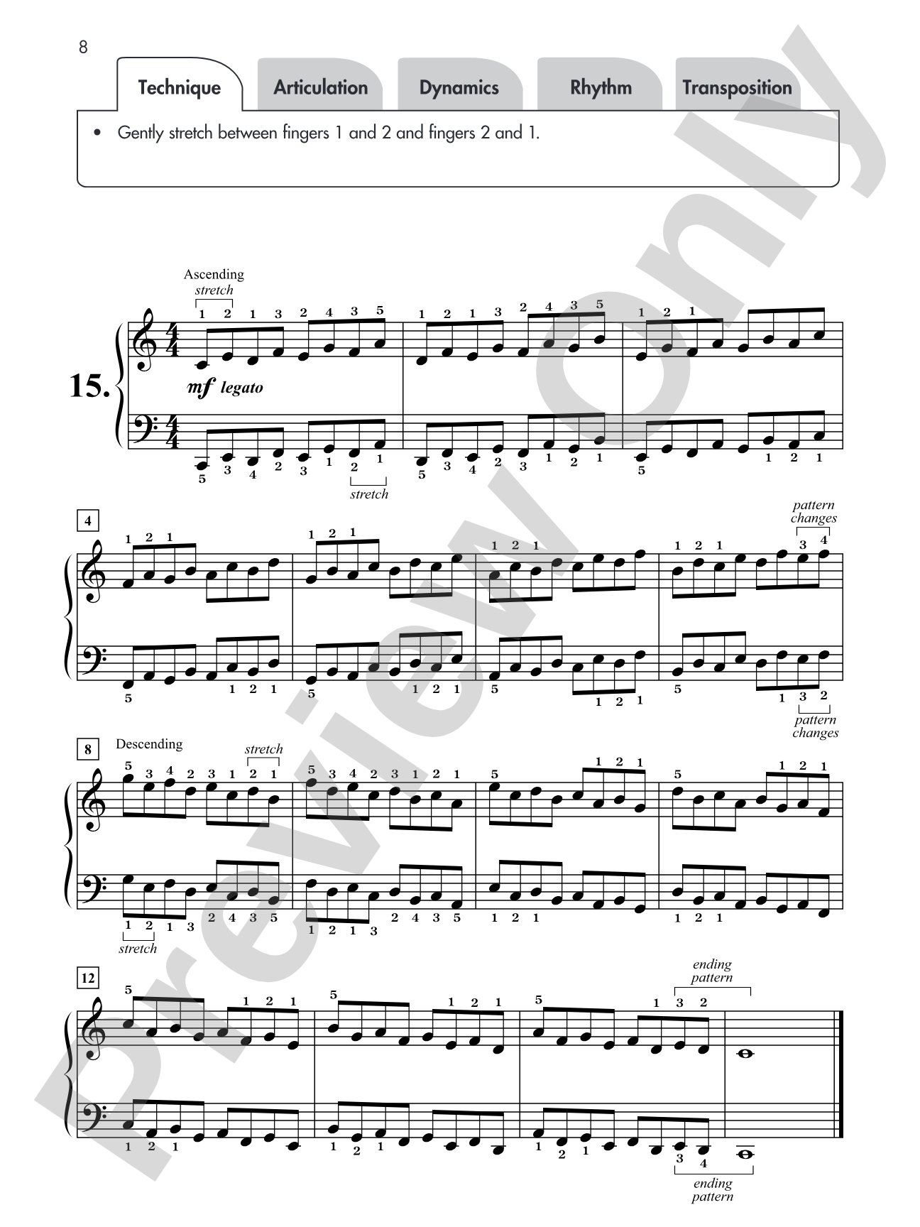 Hanon for Students, Book 3: 7 Varied Exercises from <i>The Virtuoso Pianist</i> for Intermediate Pianists: Piano
