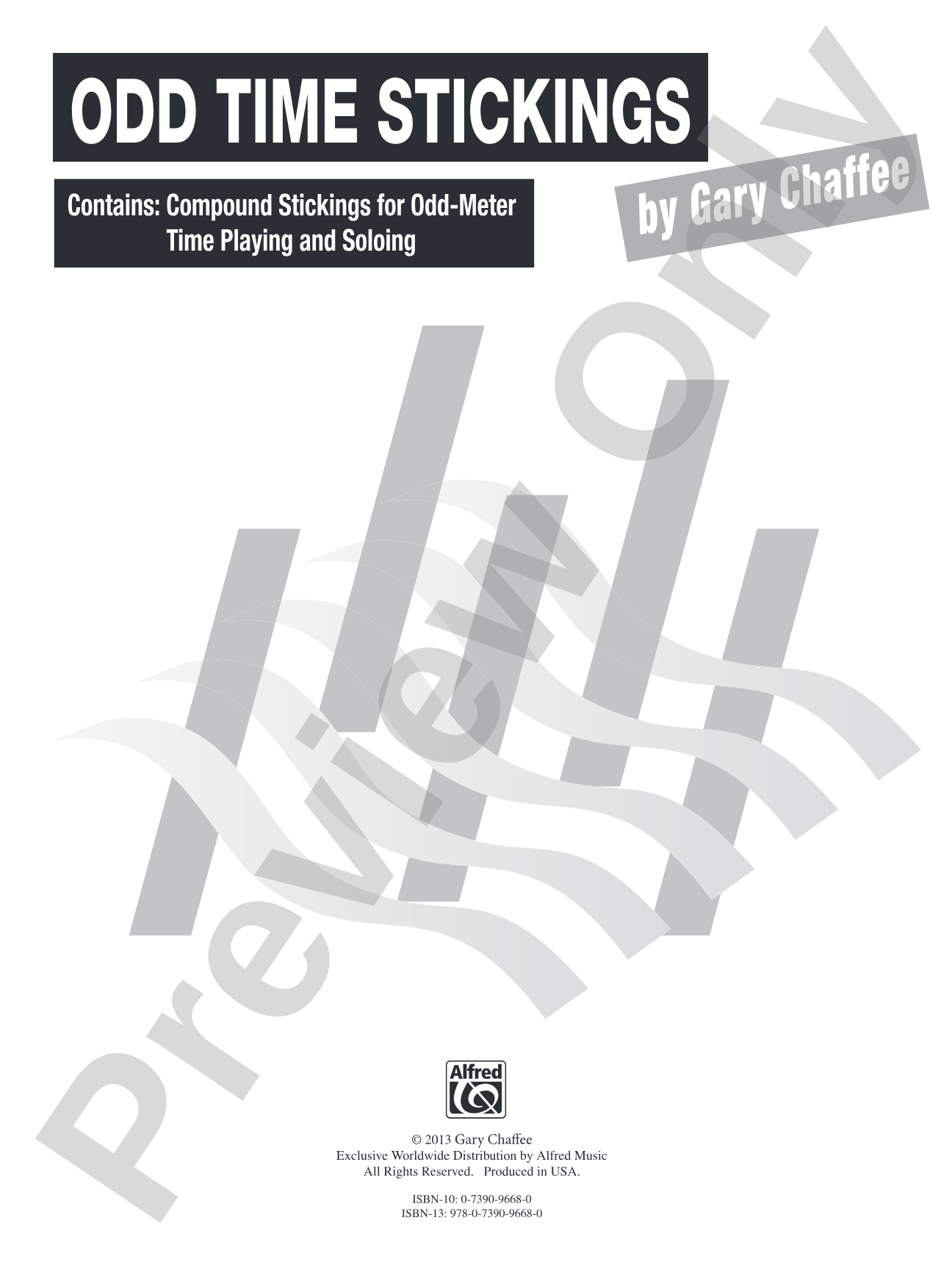 Odd Time Stickings: Contains: Compound Stickings for Odd-Meter Time Playing and Soloing