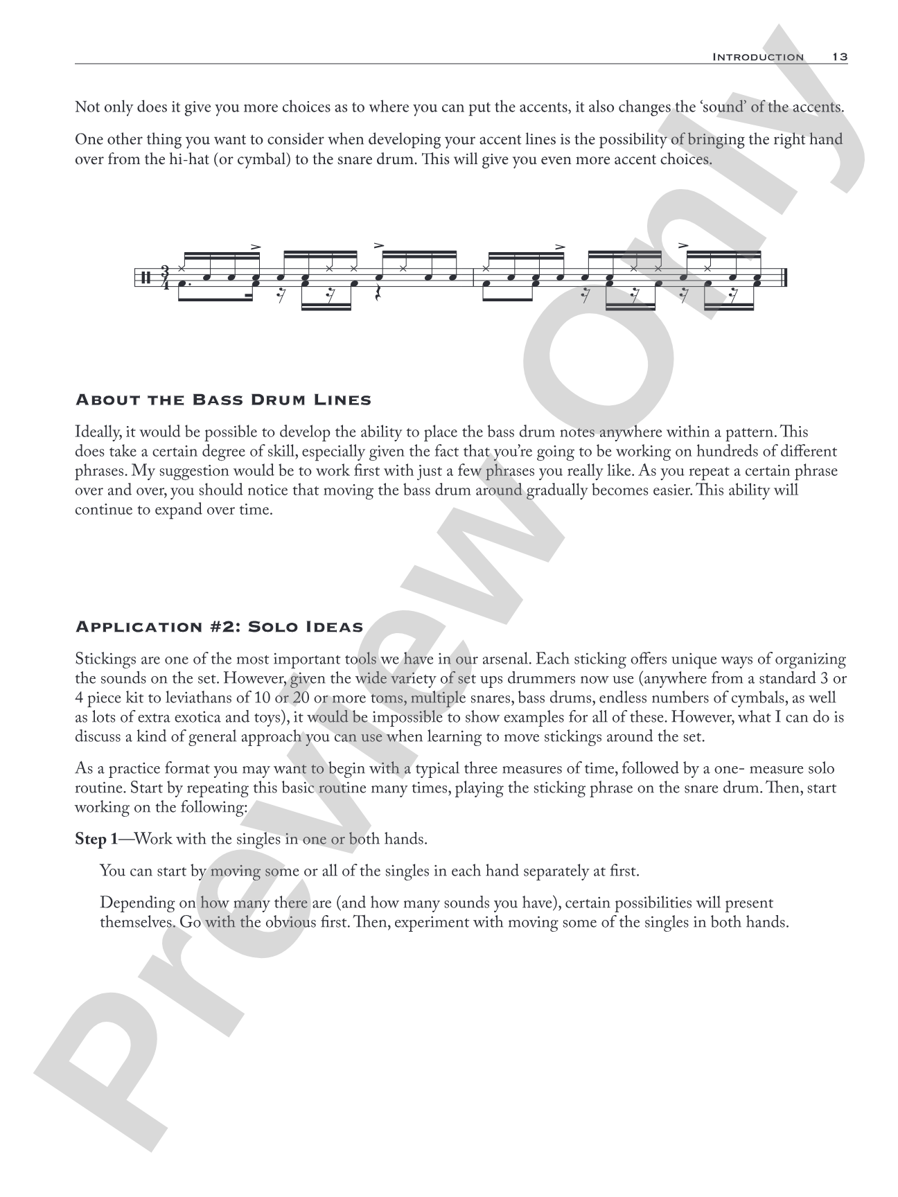 Odd Time Stickings: Contains: Compound Stickings for Odd-Meter Time Playing and Soloing