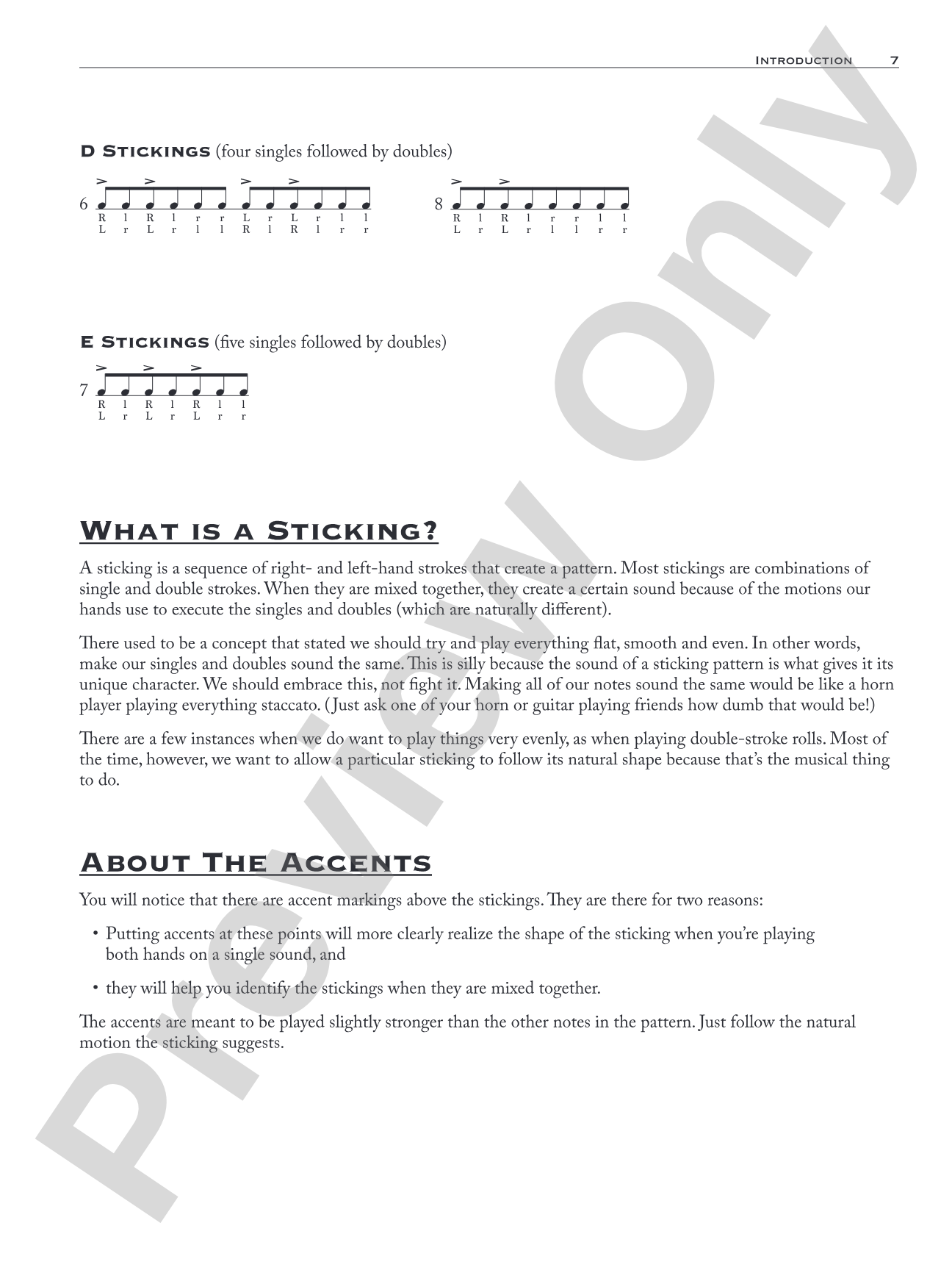 Odd Time Stickings: Contains: Compound Stickings for Odd-Meter Time Playing and Soloing
