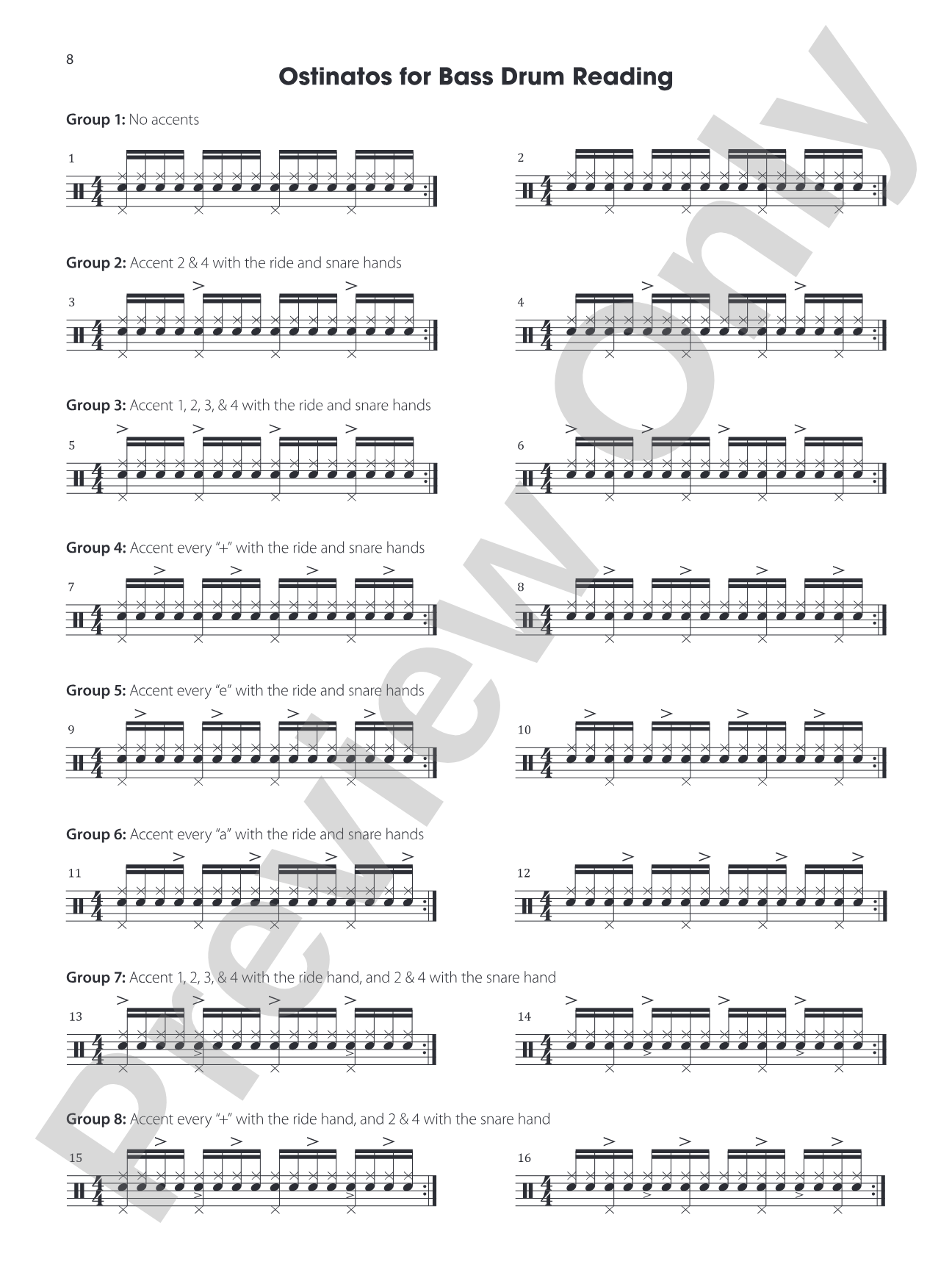 Drumset Supersets