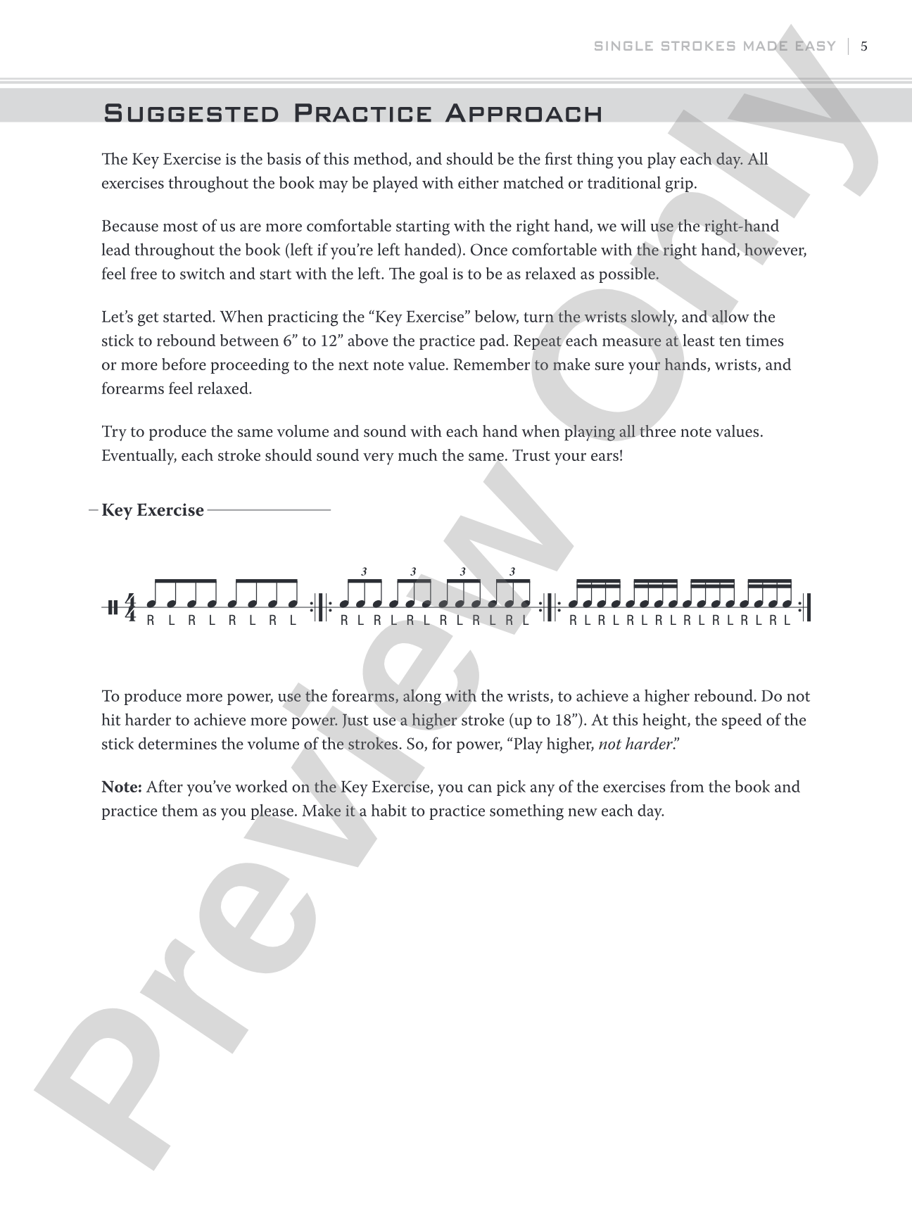 Single Strokes Made Easy: A Drummer's Approach for Developing Speed and Endurance
