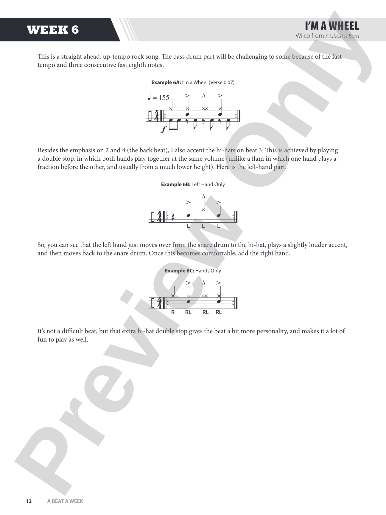 A Beat a Week: A Total Percussion Approach to Playing the Drumset
