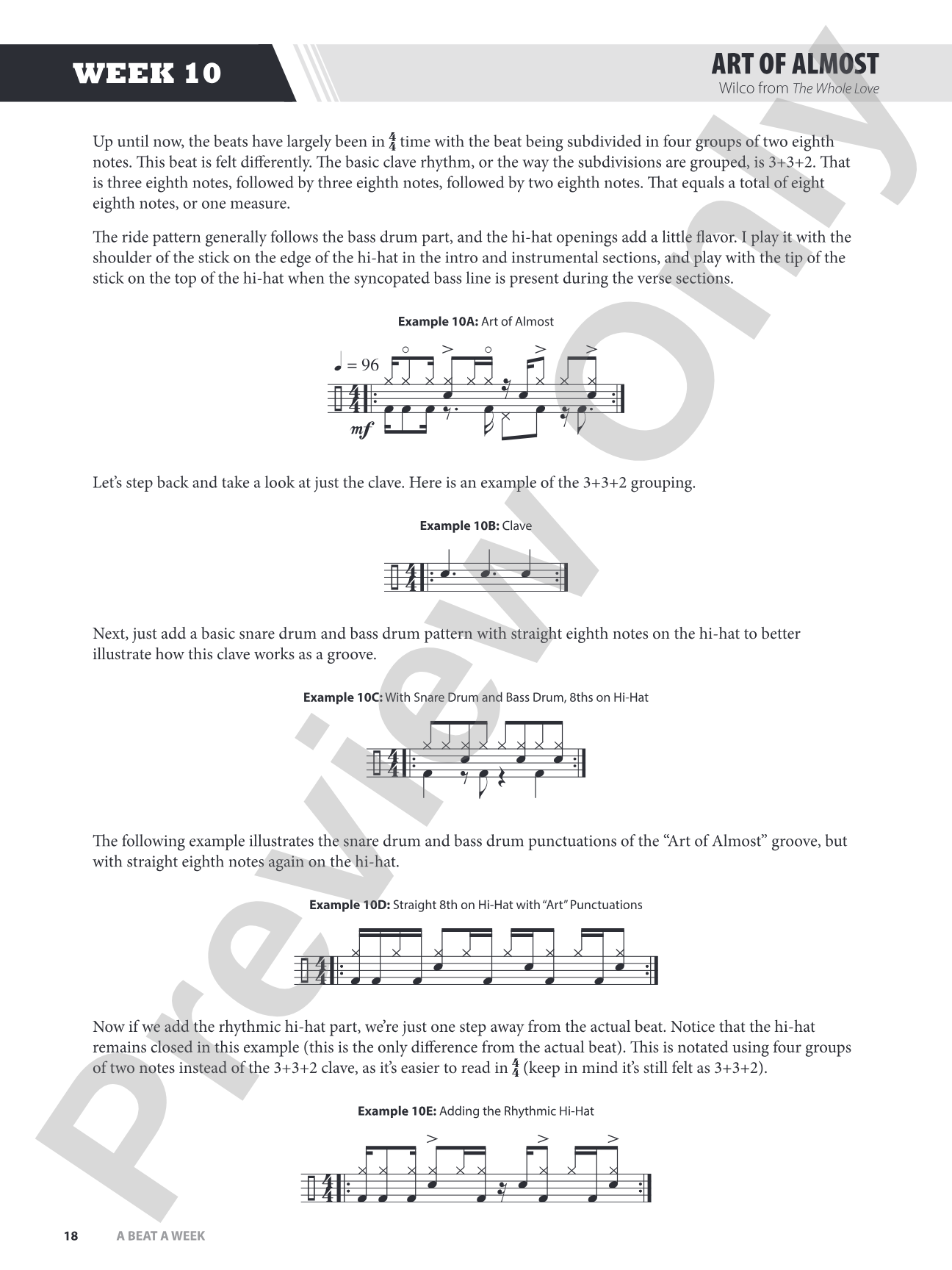 A Beat a Week: A Total Percussion Approach to Playing the Drumset