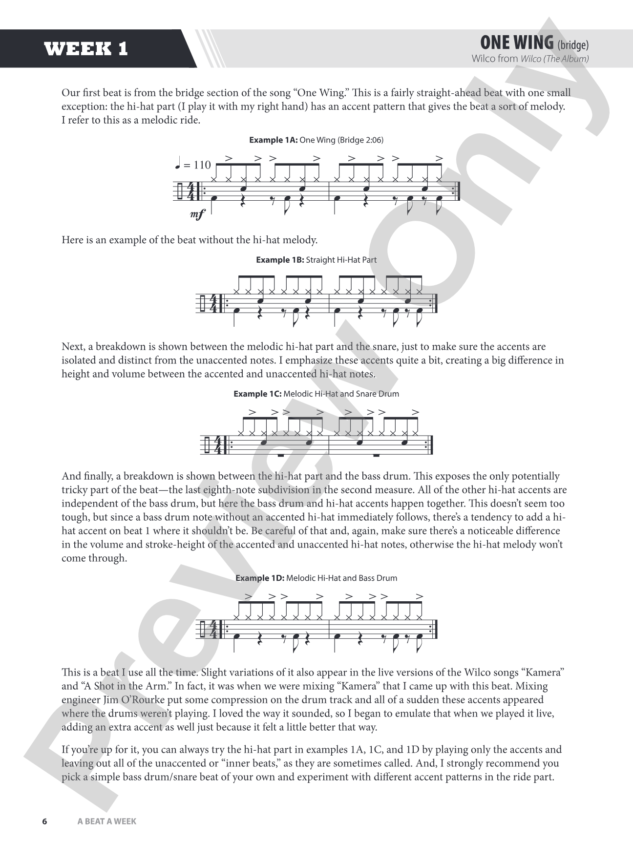 A Beat a Week: A Total Percussion Approach to Playing the Drumset