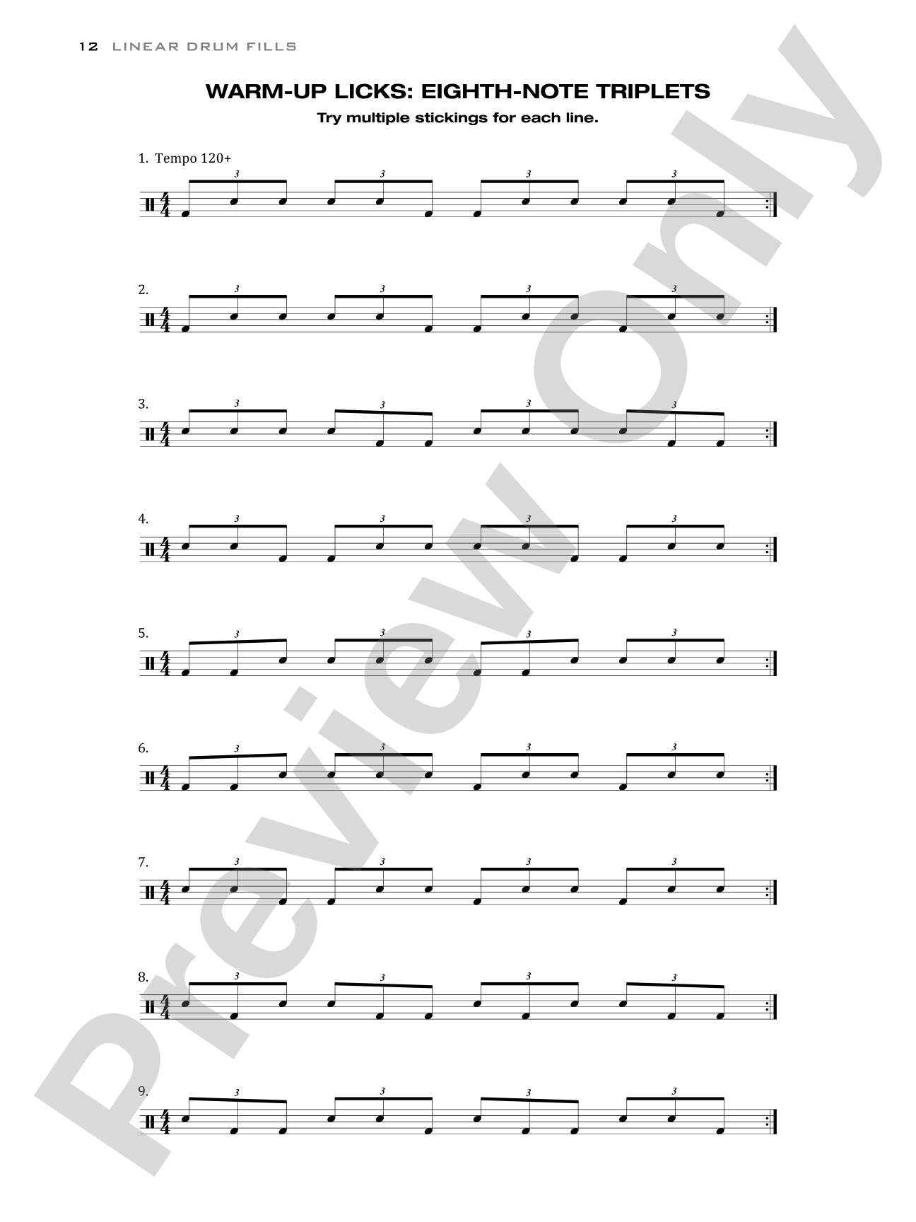 Linear Drum Fills: A Method for Developing Musical Linear-Style Drum Fills
