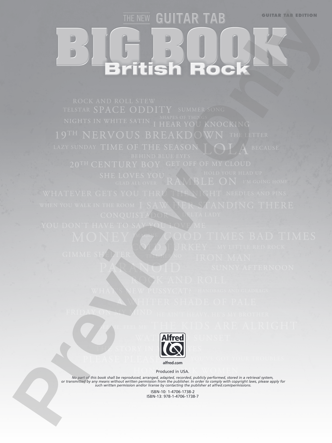 The New Guitar TAB Big Book: British Rock: 52 Favorites from the U.K.: Interm./Easy Guitar TAB